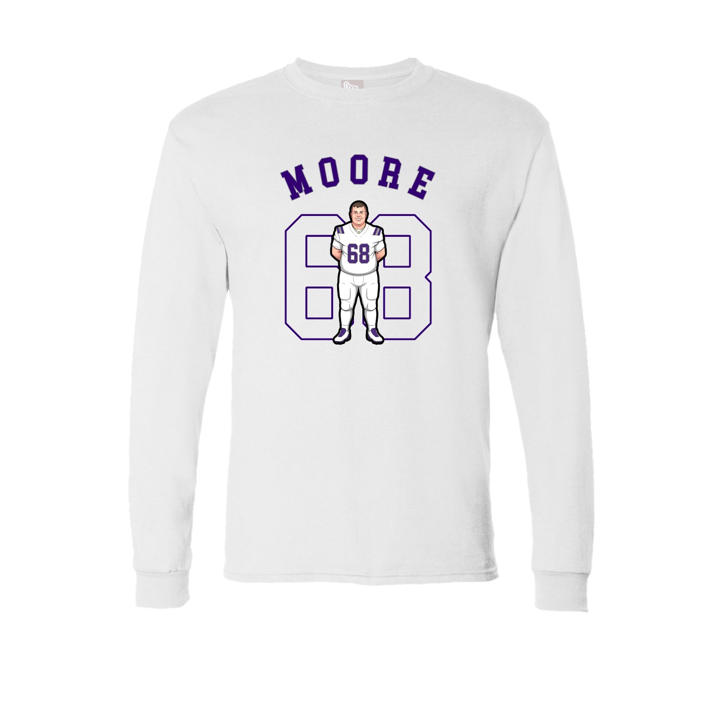 Long Sleeve Tee — Shirsey Arch in White