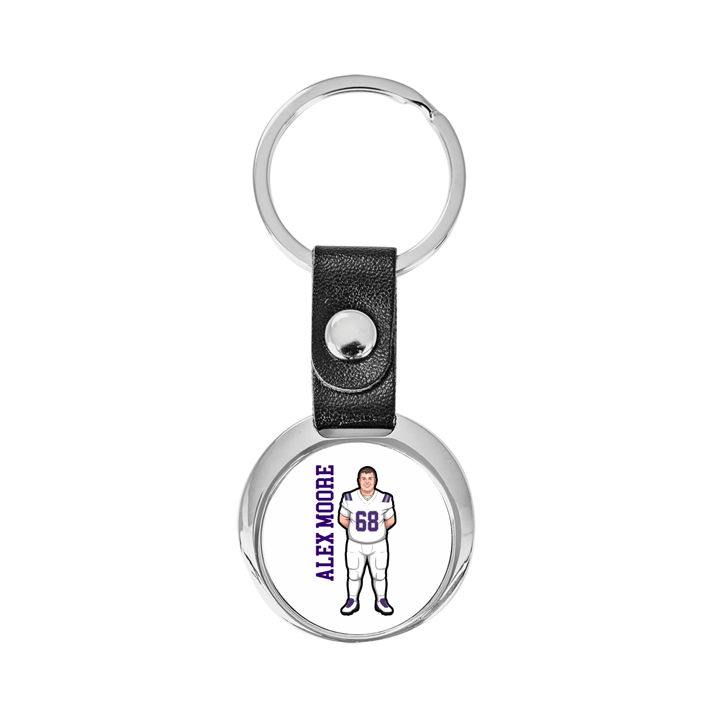 Key Chain — Name Vertical in Classic