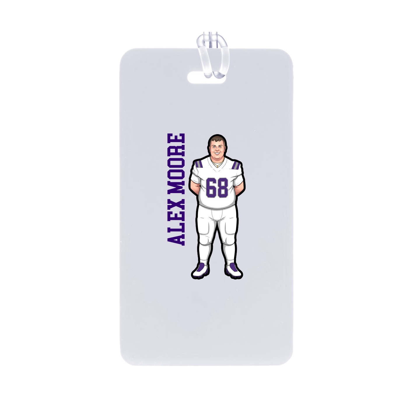 Bag Tag — Name Vertical in Classic