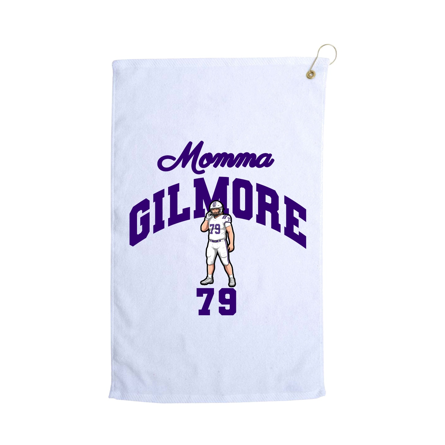 Golf Towel — Mothers Day Arch in White