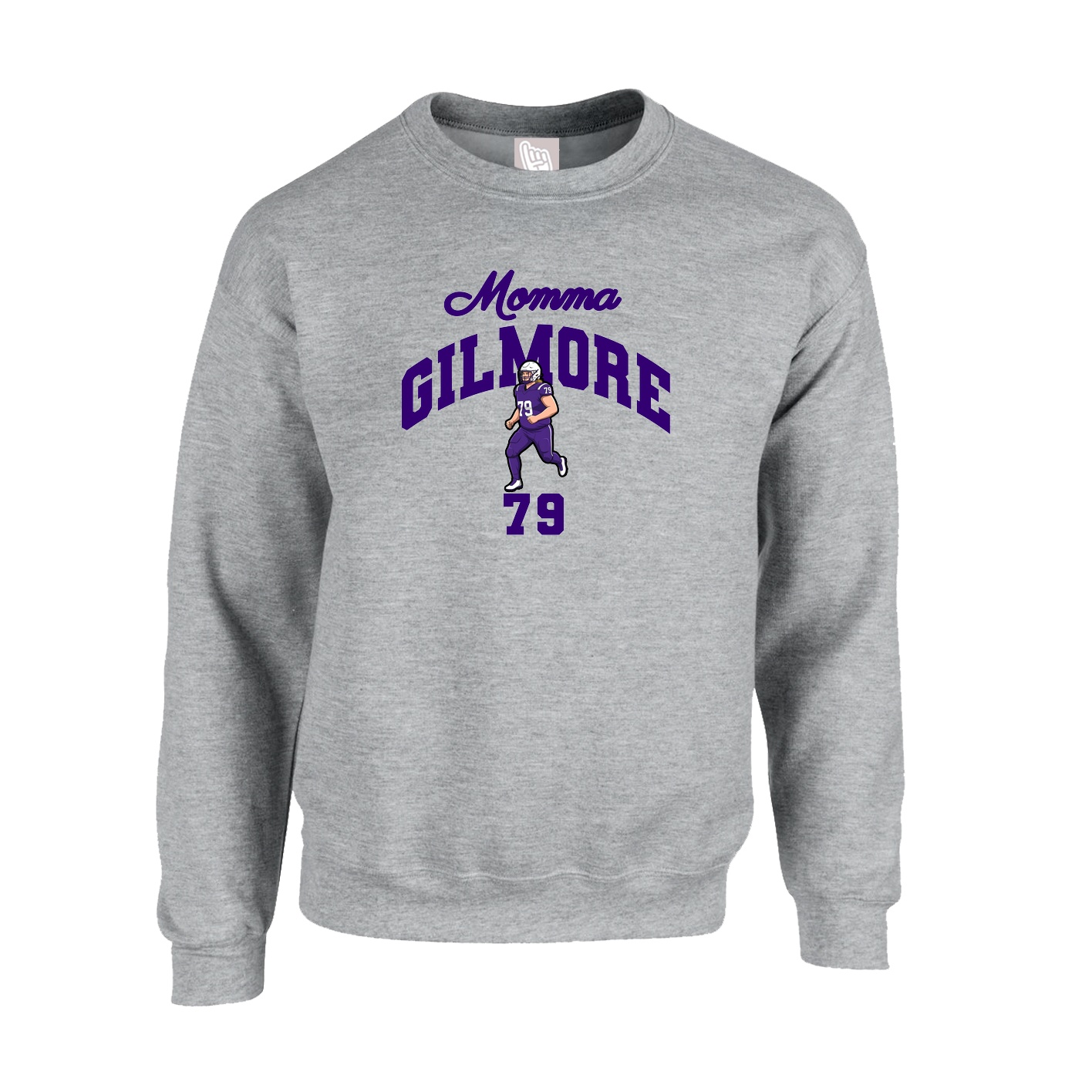 Fleece Crew — Mothers Day Arch in Grey