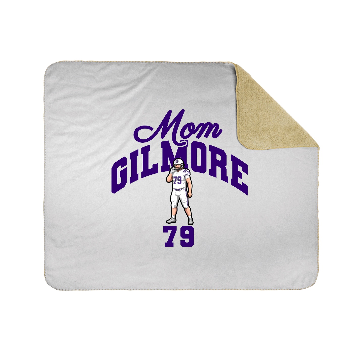 Throw Blanket — Mothers Day Arch in White