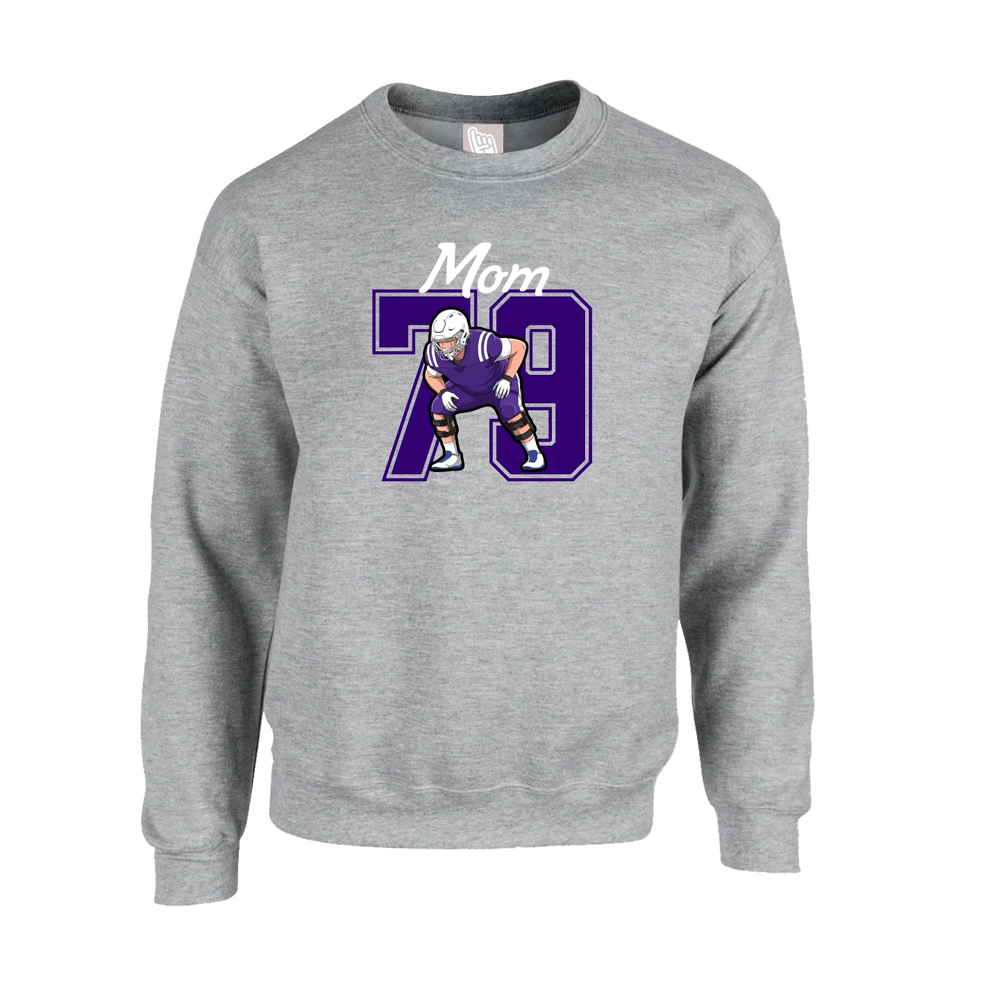 Fleece Crew — Mothers Day Shirsey in Grey