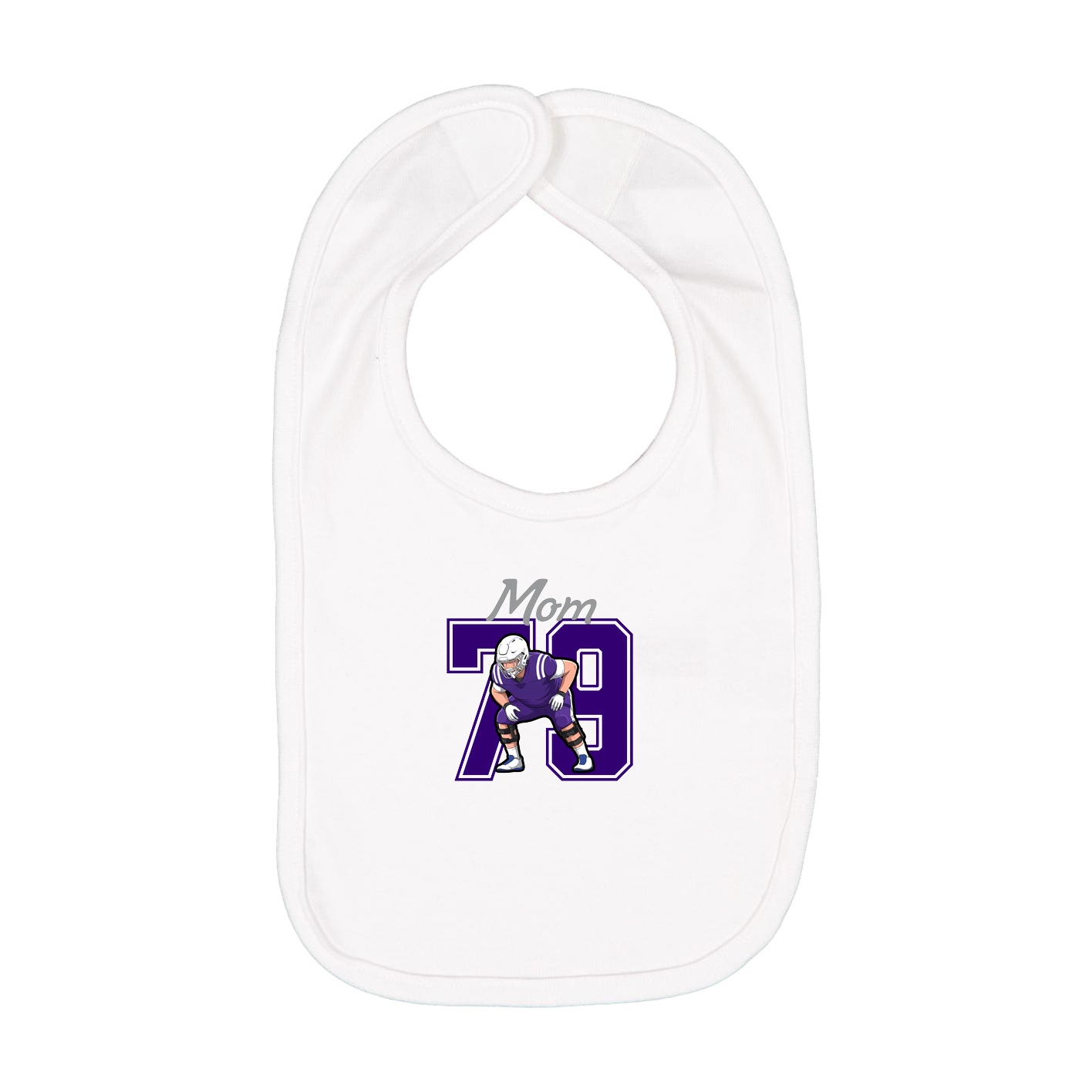 Infant Bib — Mothers Day Shirsey in White