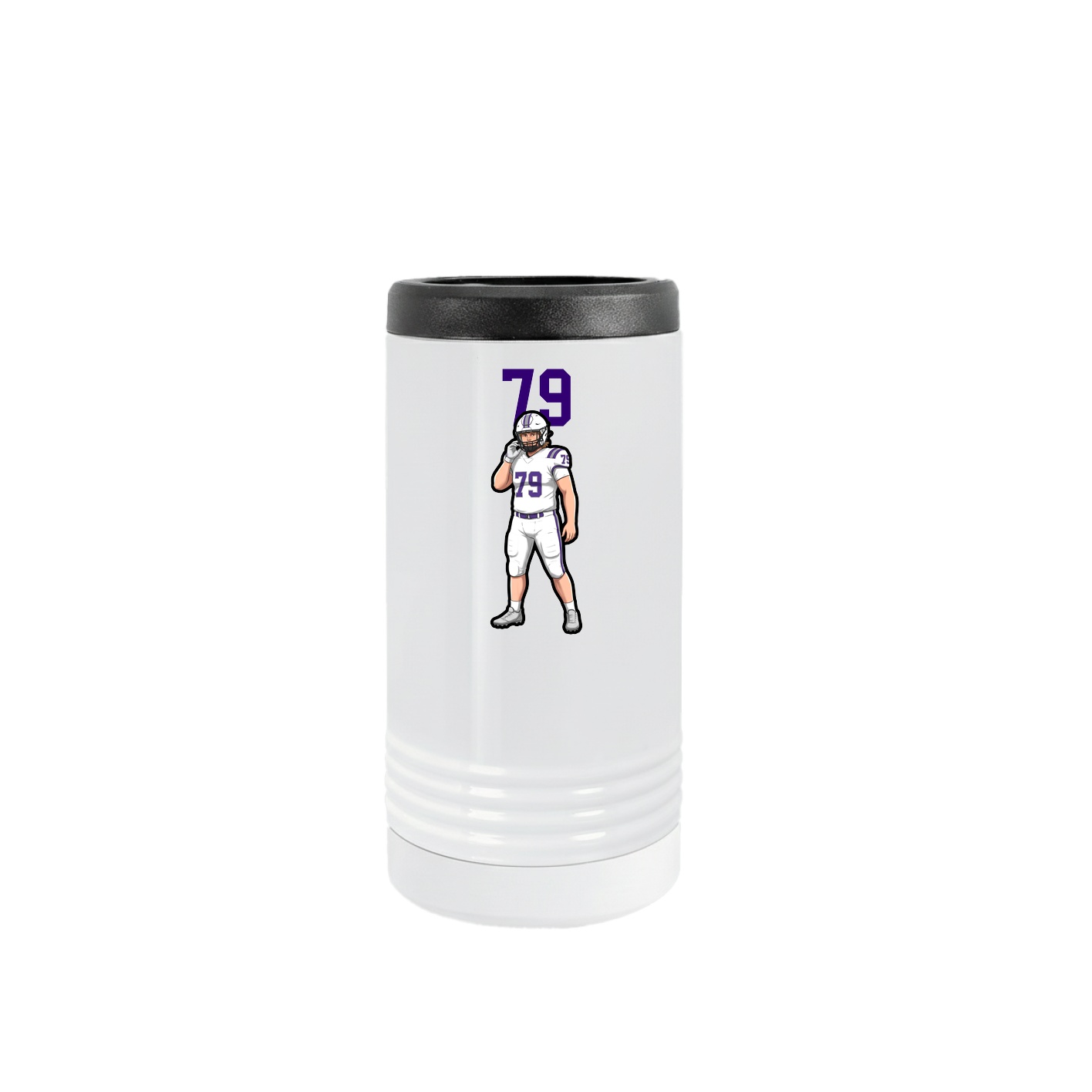 Slim Beverage Holder — Number Top in White