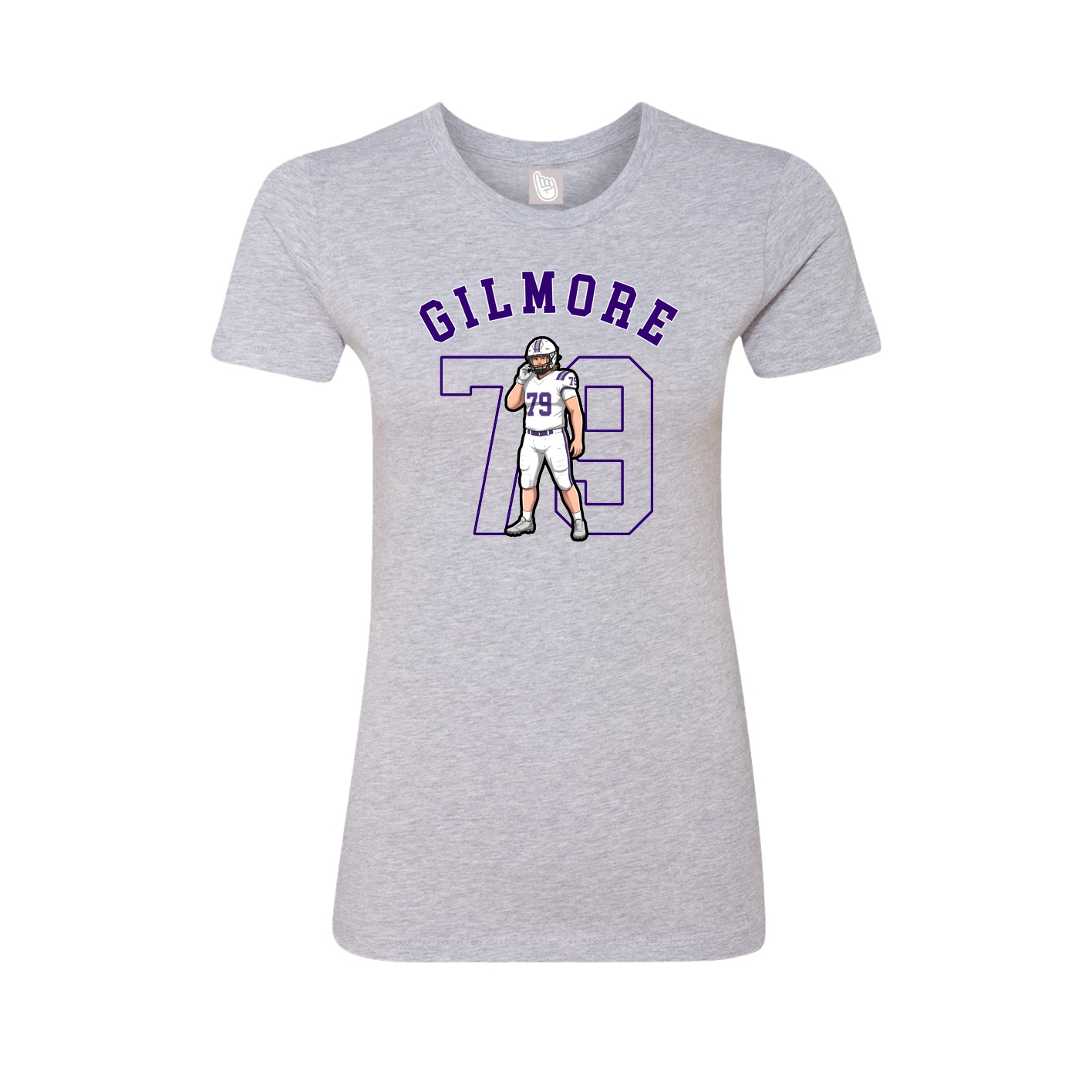 Fitted Women's Tee — Shirsey Arch in Grey