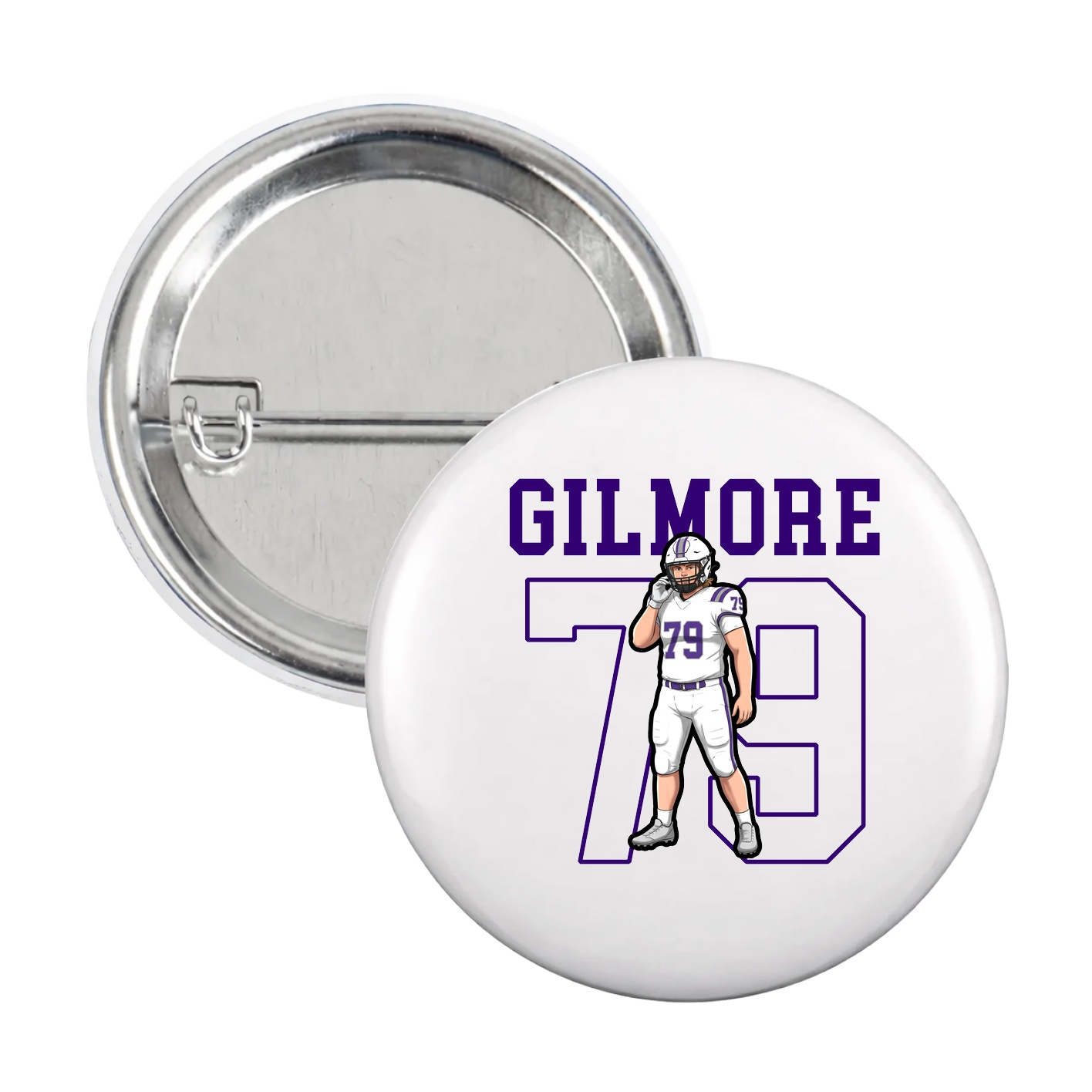 Game Day Button — Shirsey in White