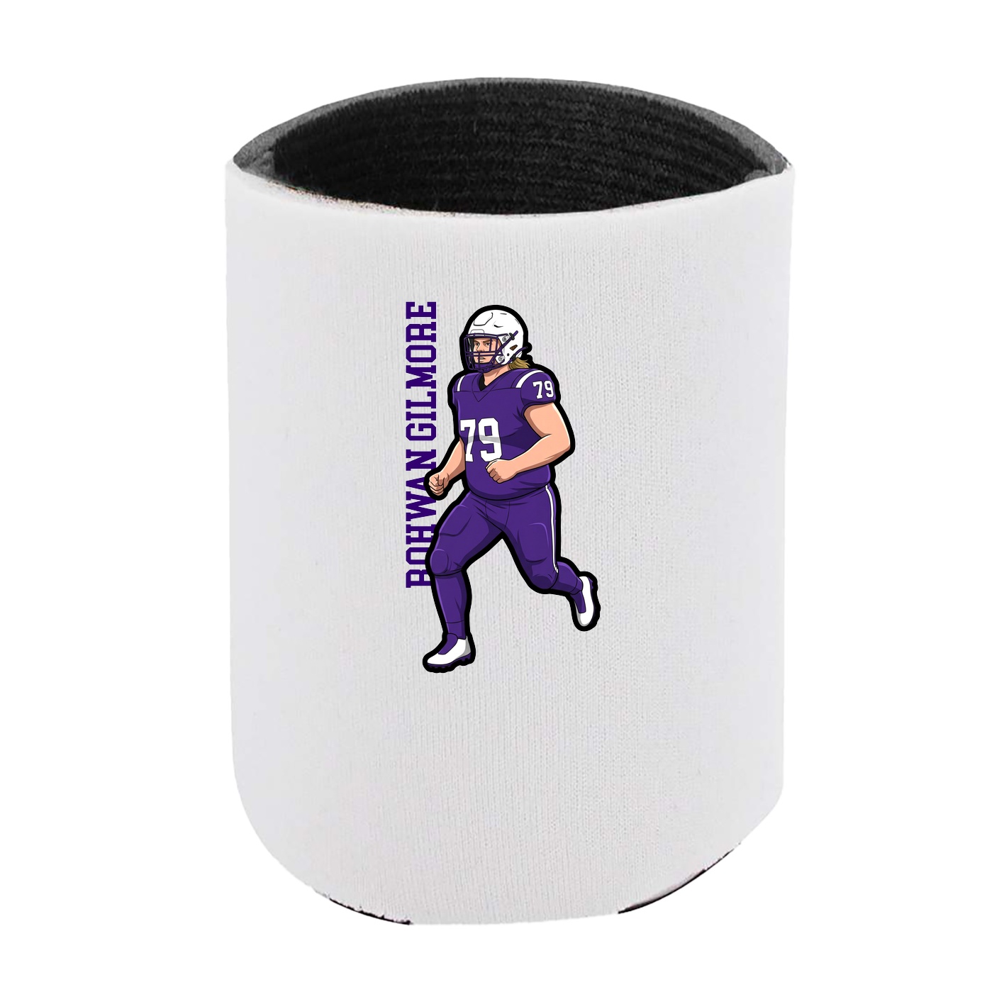 Can Holder — Name Vertical in White