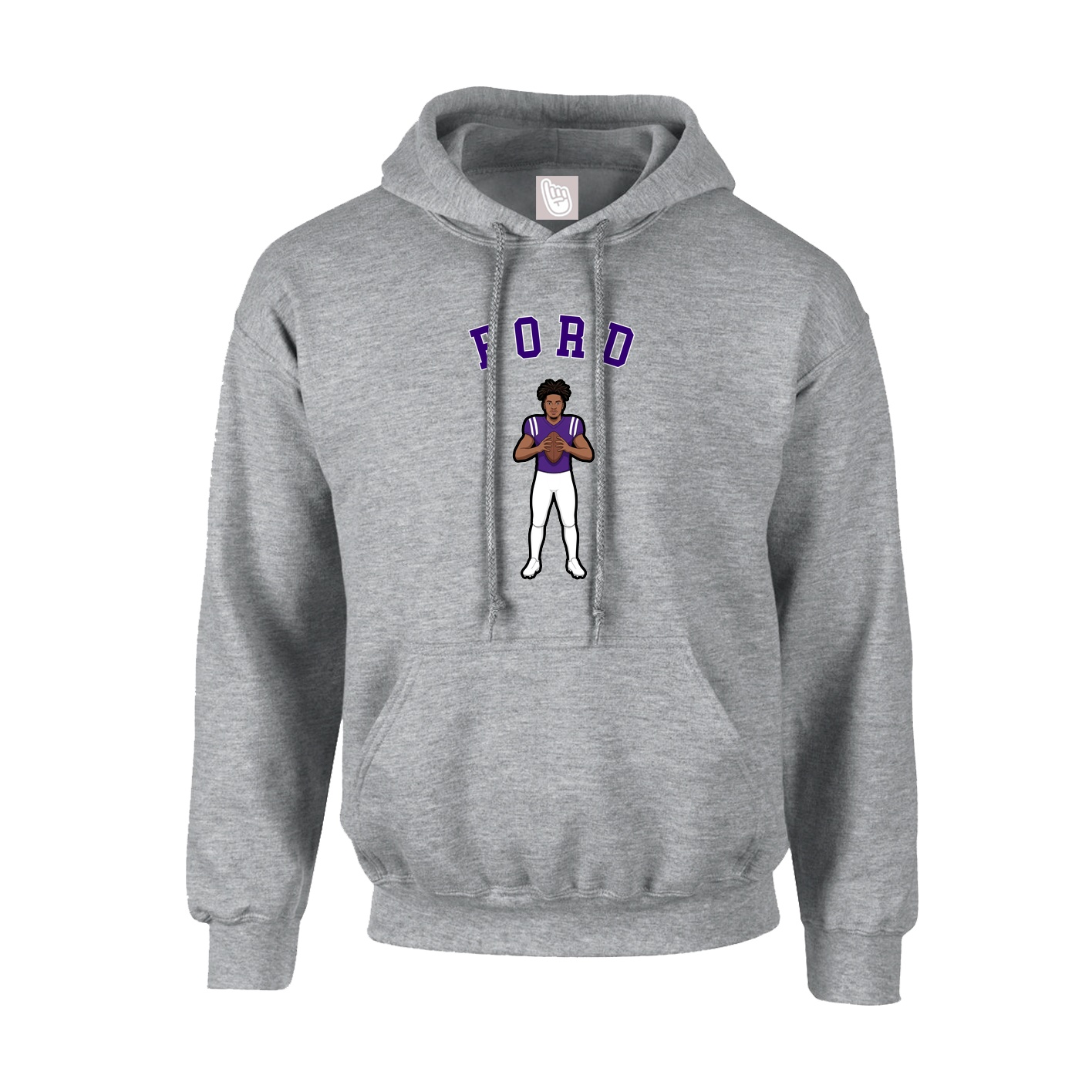 Youth Hoodie — Shirsey Arch in Grey