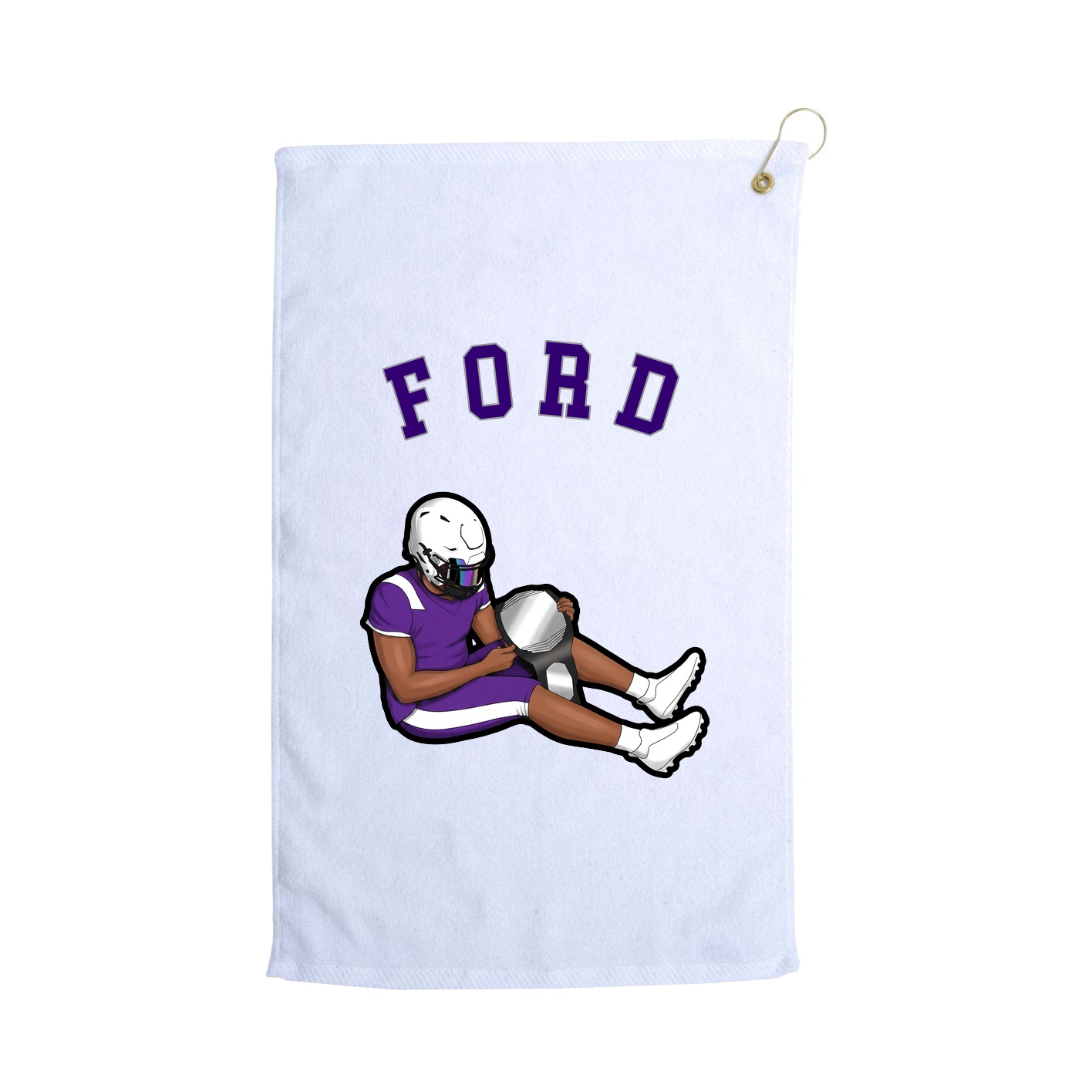 Golf Towel — Shirsey Arch in White