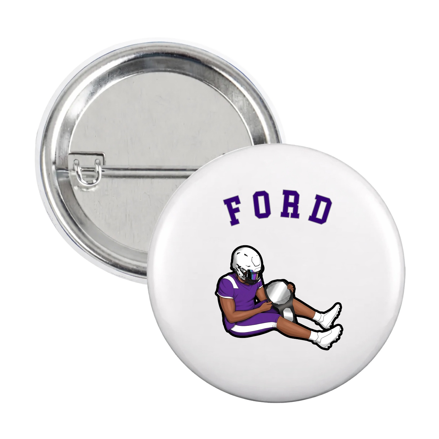 Game Day Button — Shirsey Arch in White