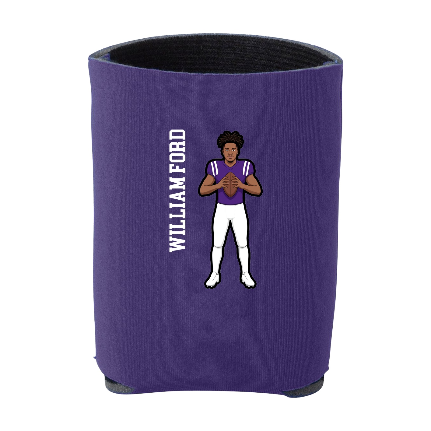 Can Holder — Name Vertical in Purple