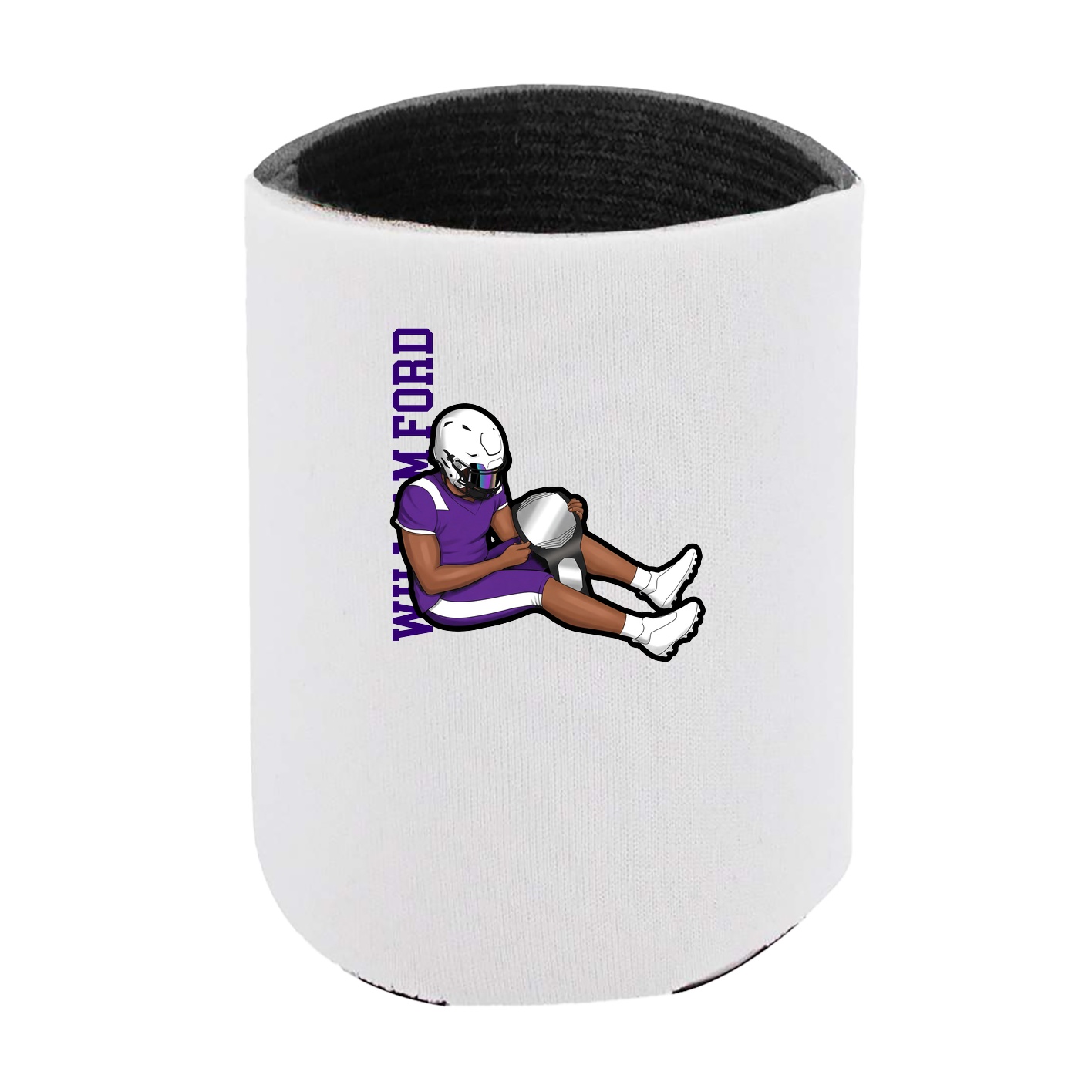 Can Holder — Name Vertical in White