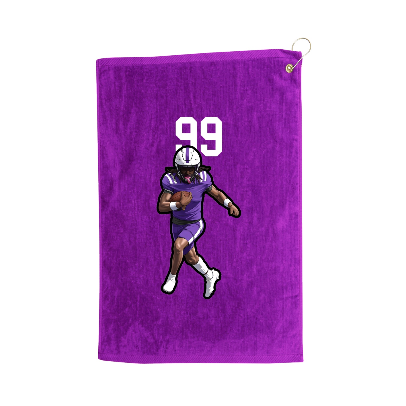 Golf Towel — Number Top in Purple