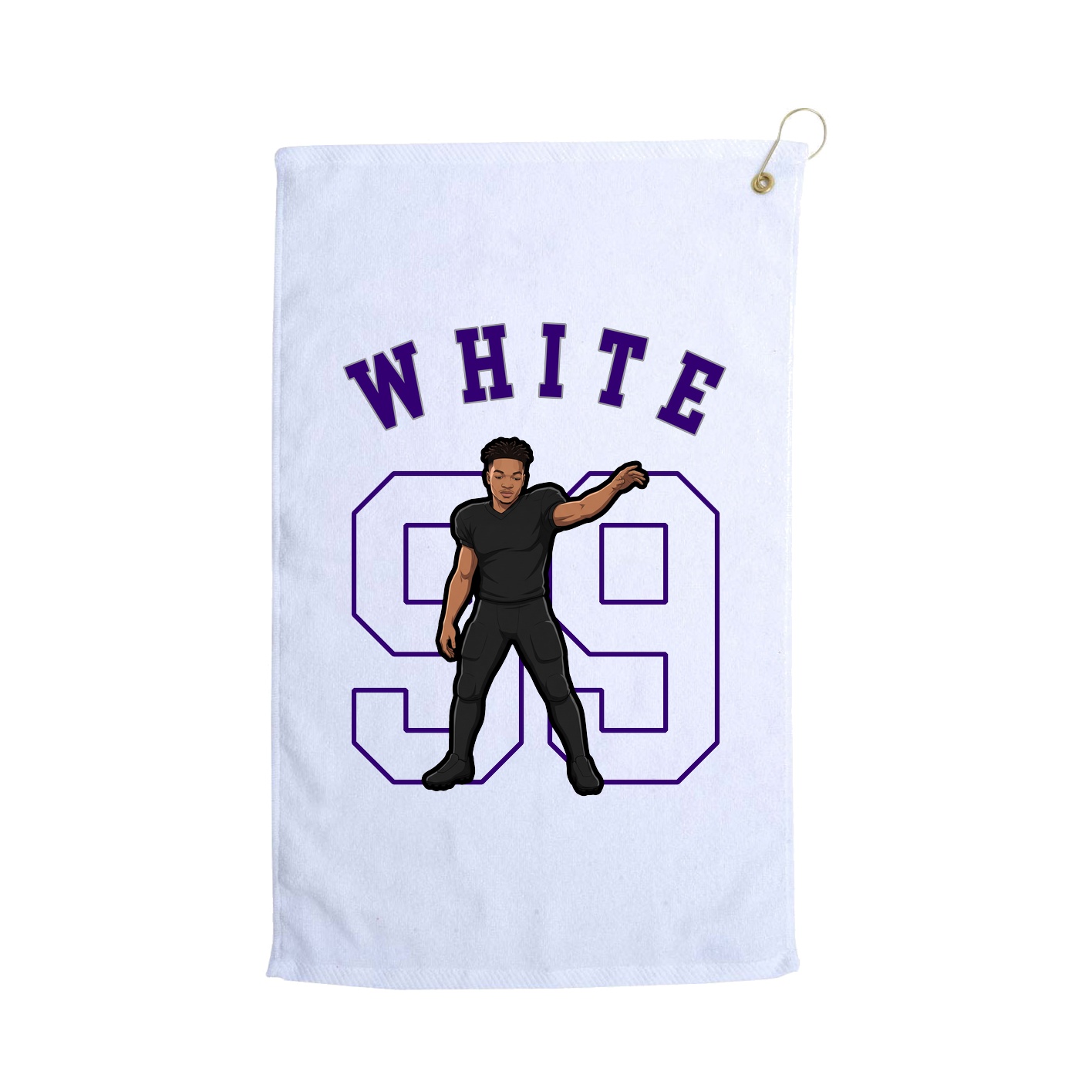 Golf Towel — Shirsey Arch in White