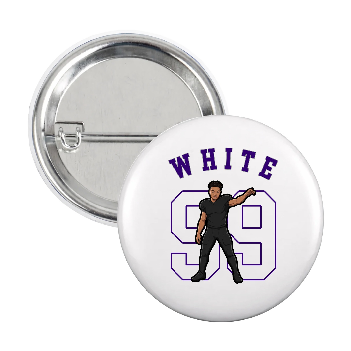Game Day Button — Shirsey Arch in White