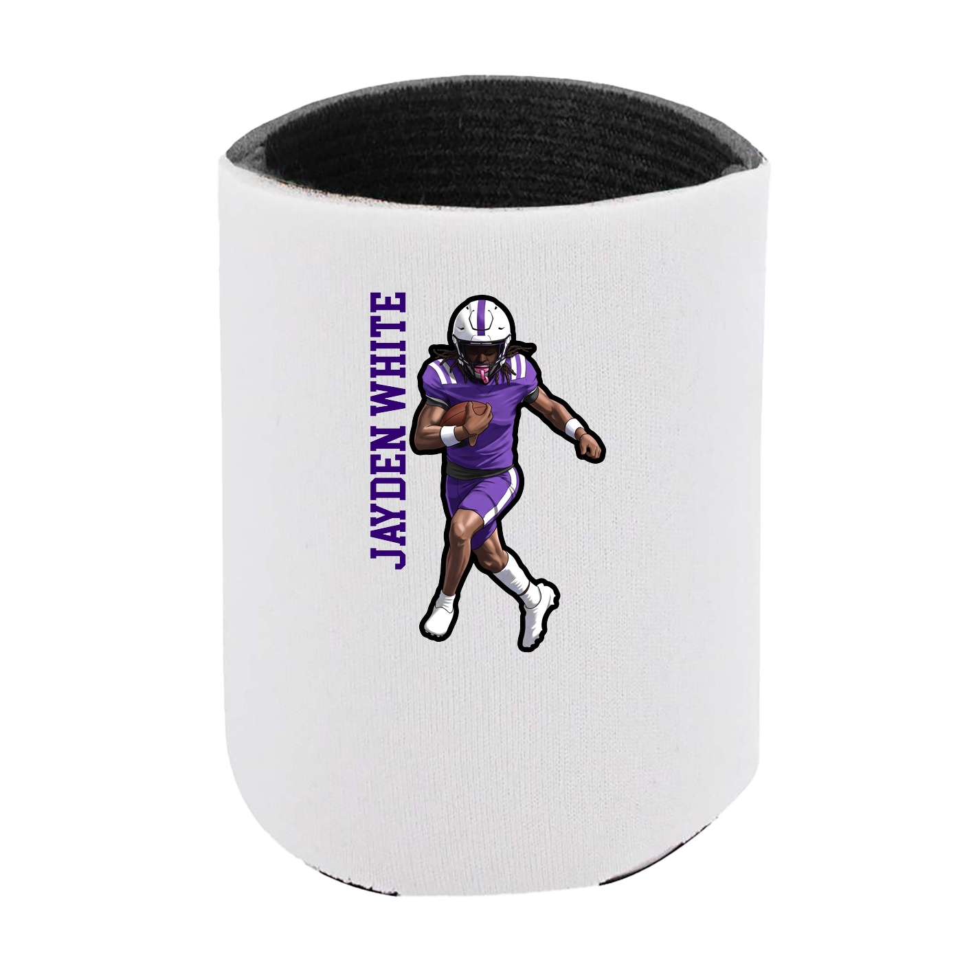 Can Holder — Name Vertical in White
