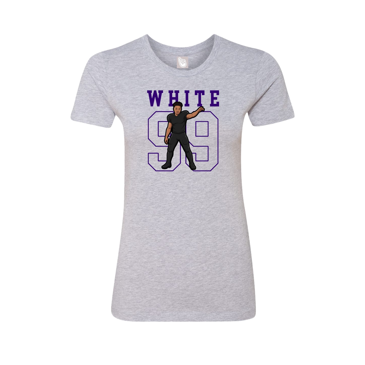 Fitted Women's Tee — Shirsey in Grey