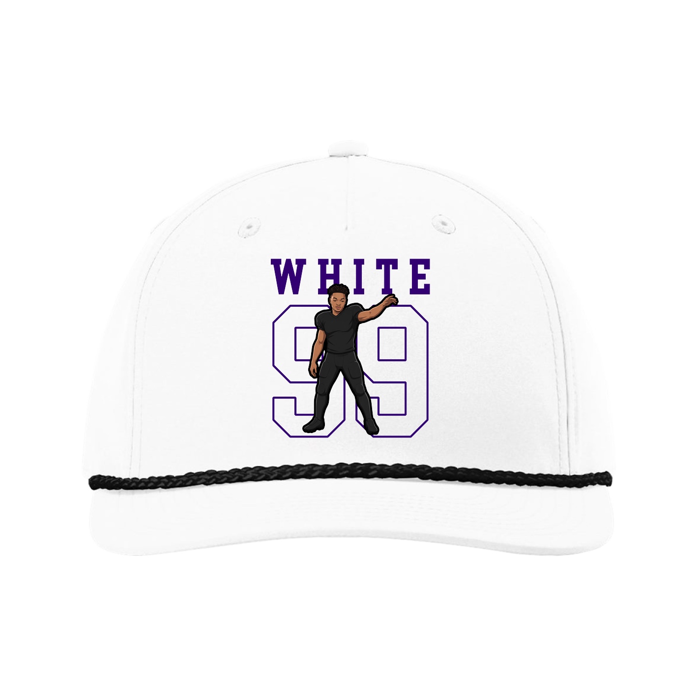 Five-Panel Classic Rope Cap — Shirsey in White