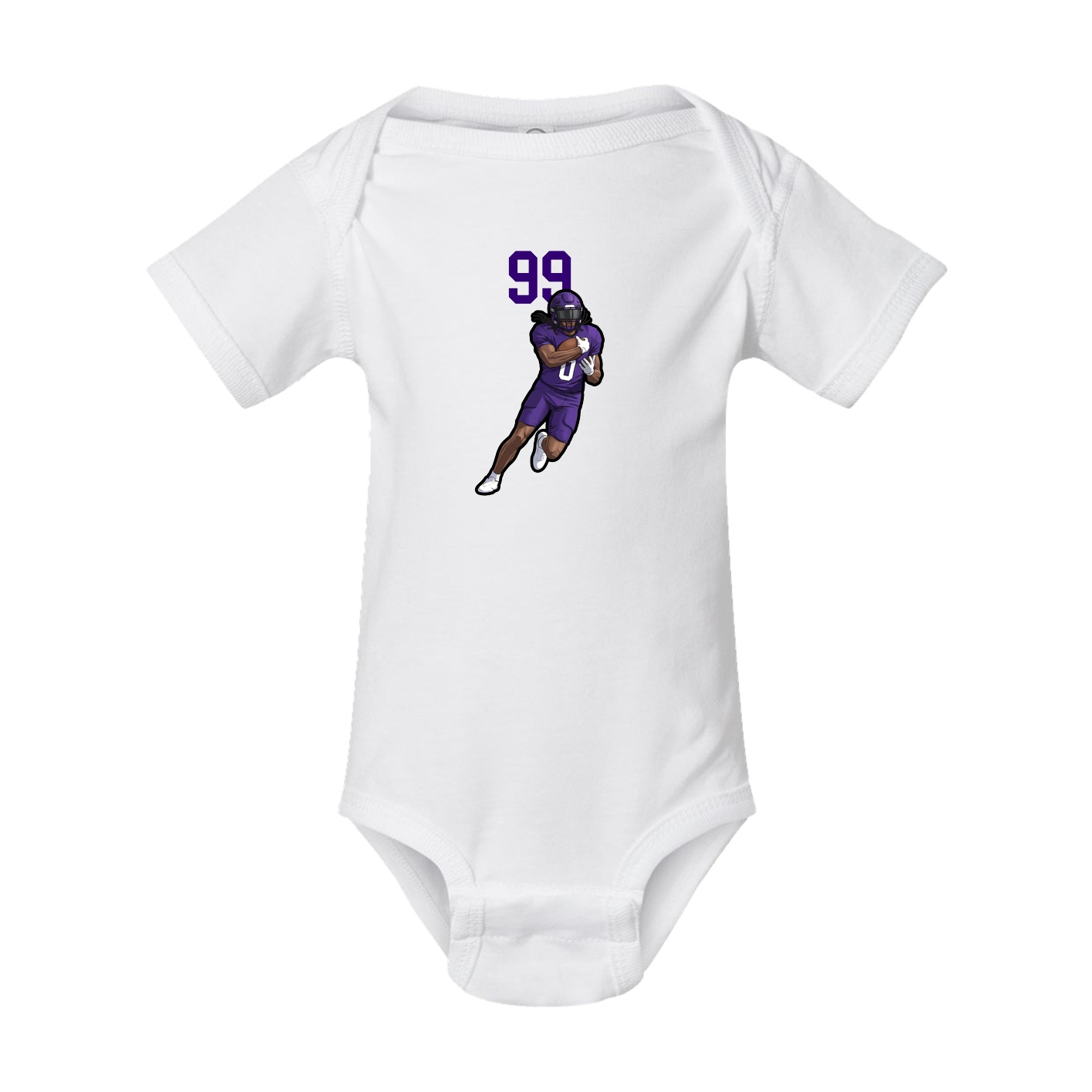 Baby Onesie — Number Top in White