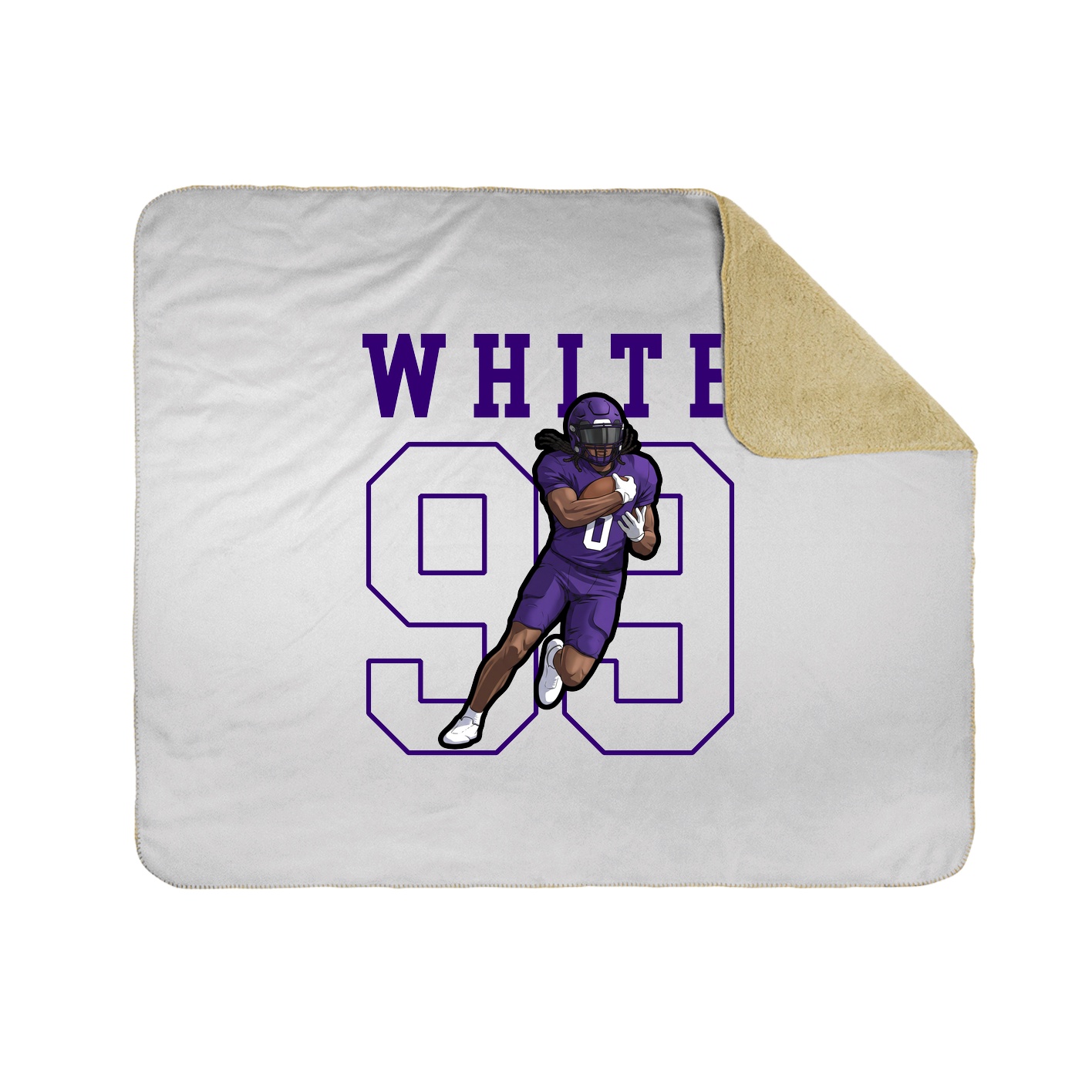 50x60 Sherpa Lined Throw Blanket