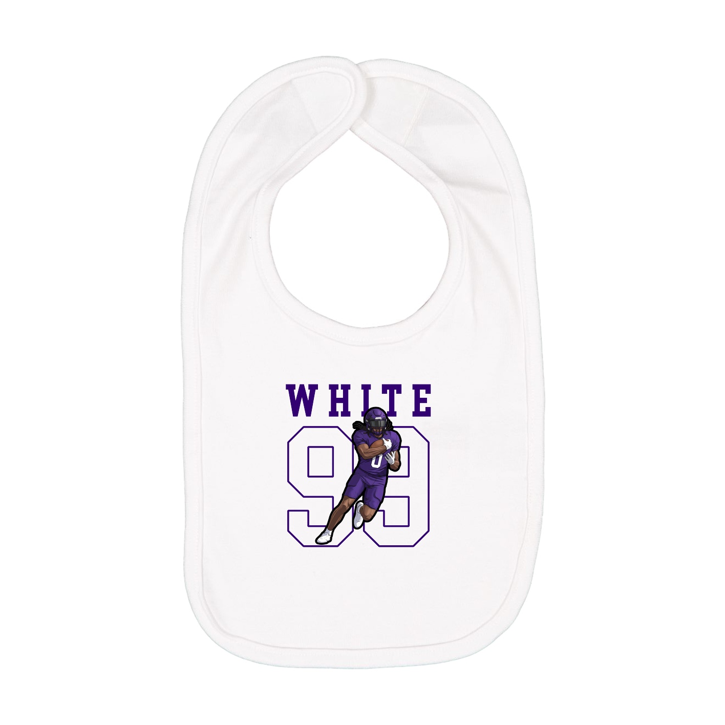 Infant Bib — Shirsey in White
