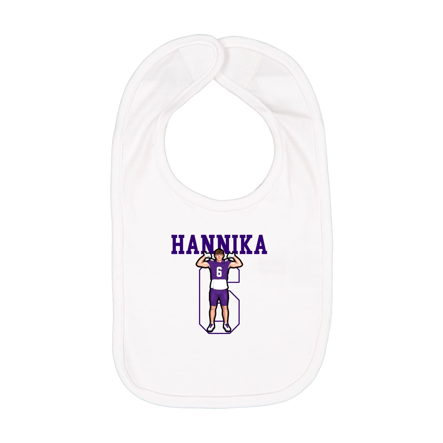 Infant Bib — Shirsey in White