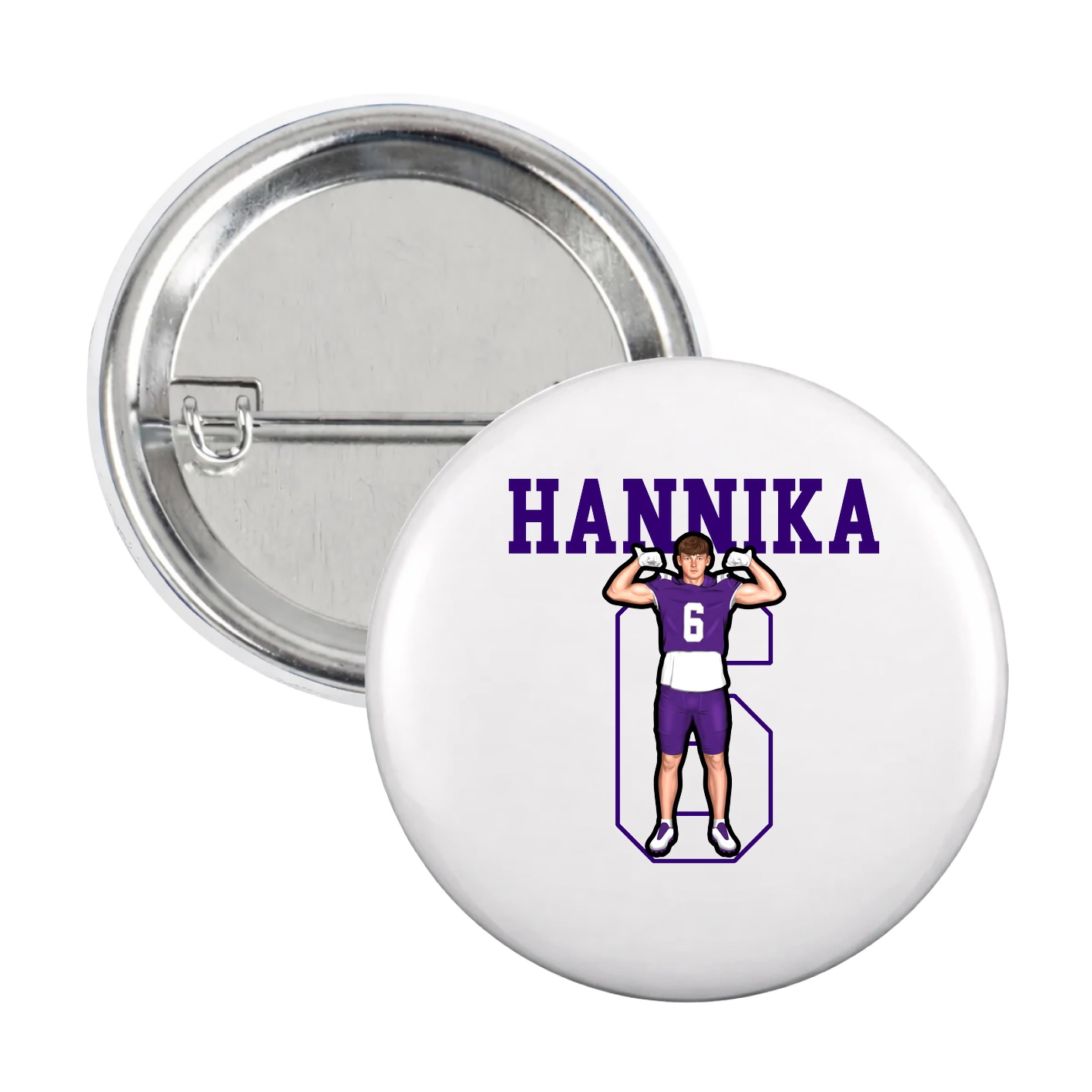 Game Day Button — Shirsey in White