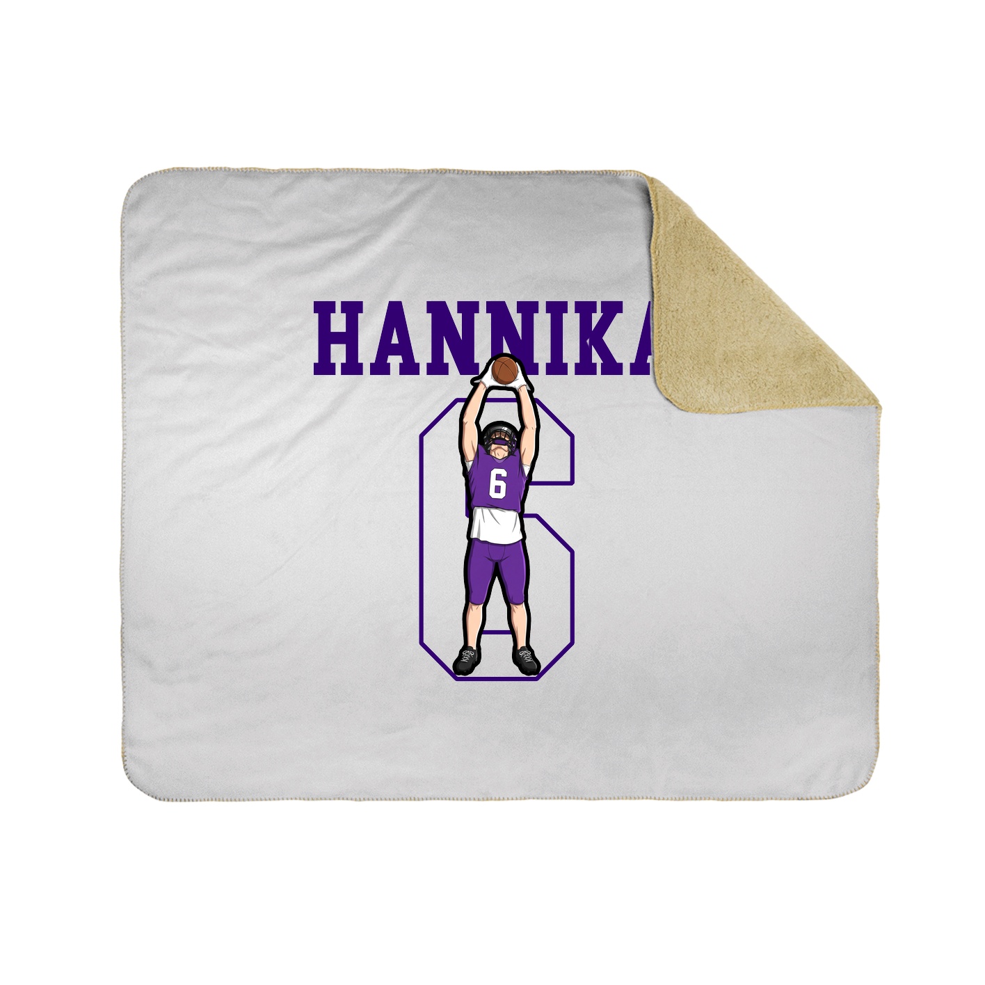 Throw Blanket — Shirsey in White