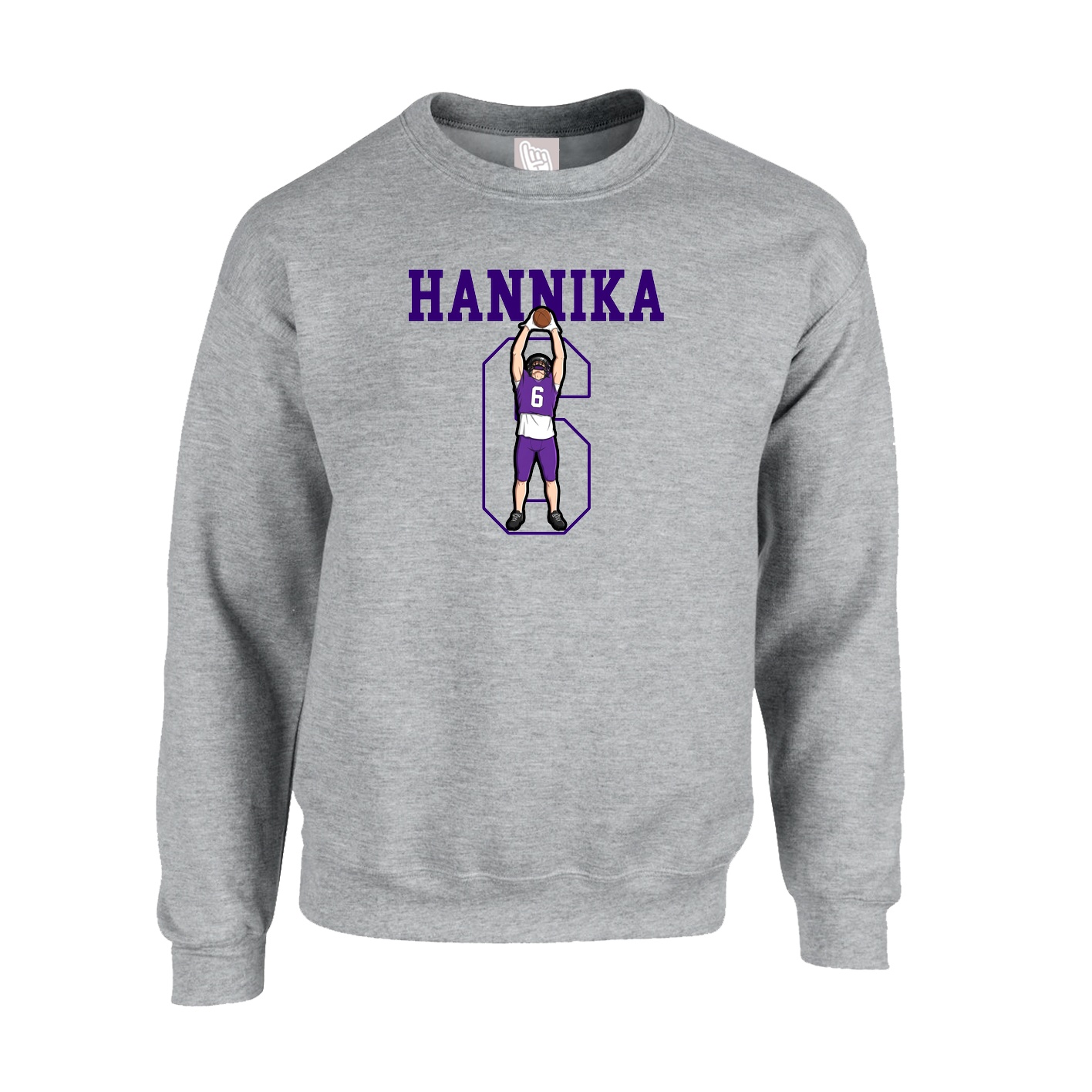 Fleece Crew — Shirsey in Grey