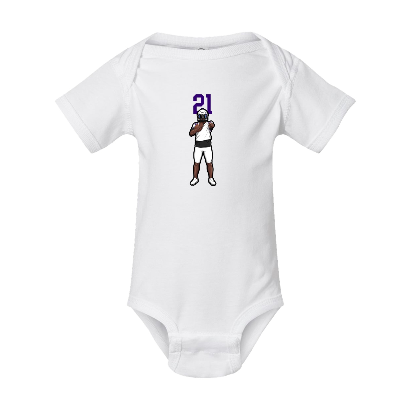 Baby Onesie — Number Top in White