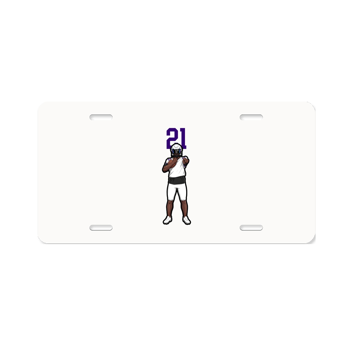 License Plate — Number Top in Classic
