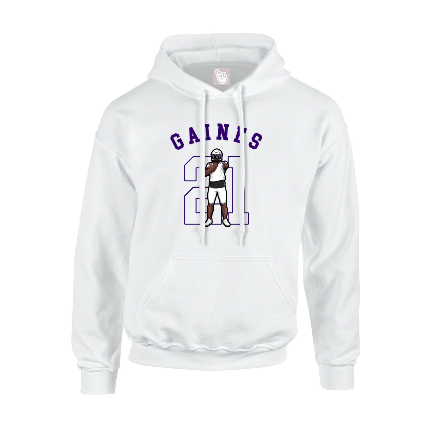Hoodie — Shirsey Arch in White