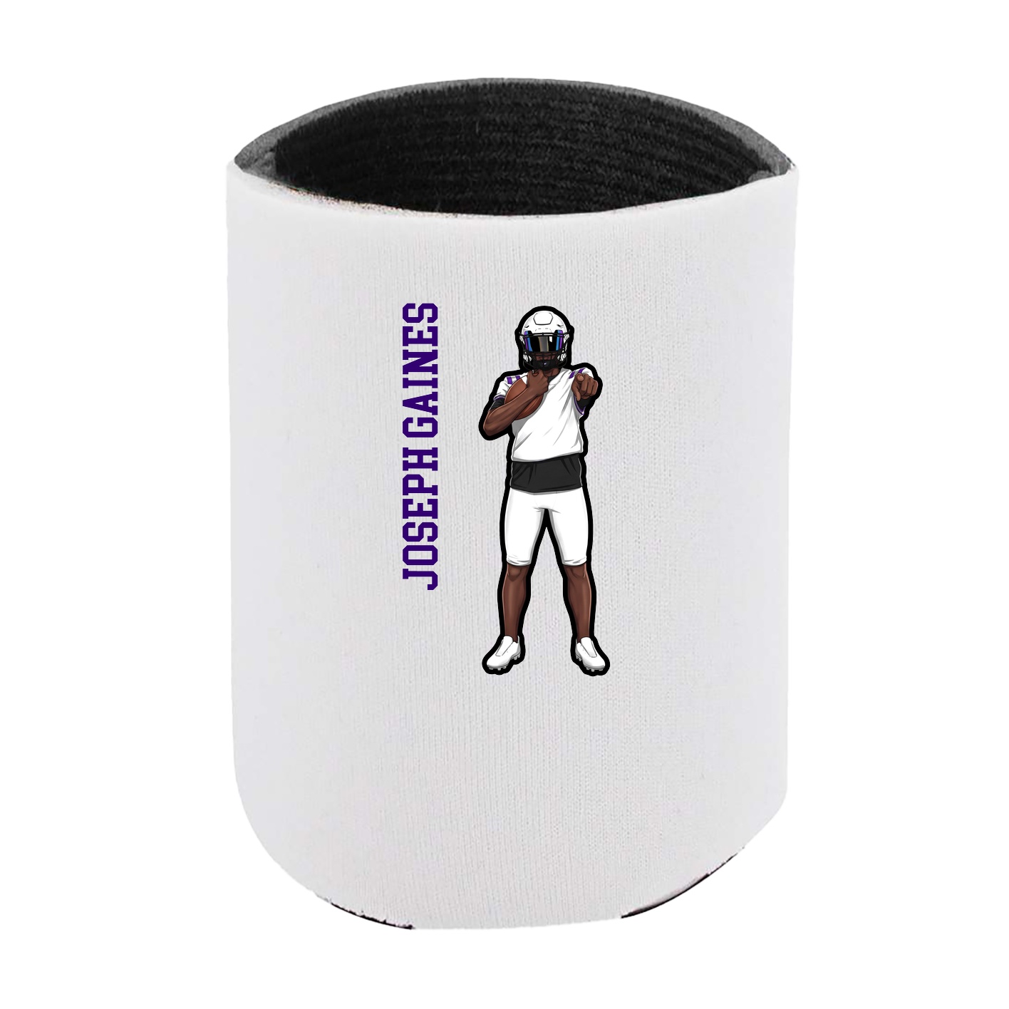Can Holder — Name Vertical in White