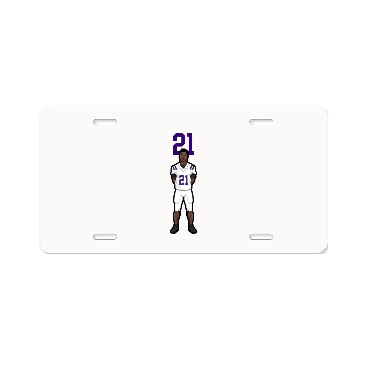 License Plate — Number Top in Classic