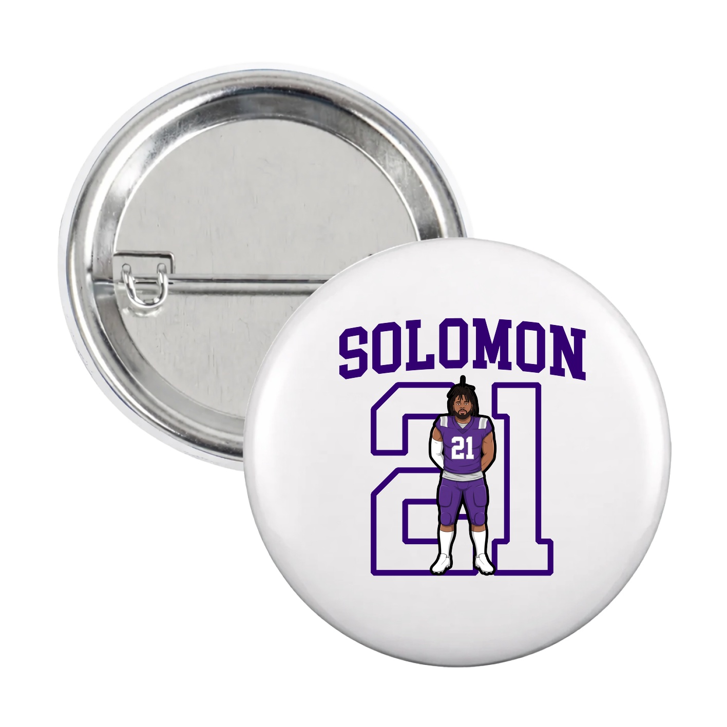 Game Day Button — Shirsey in White