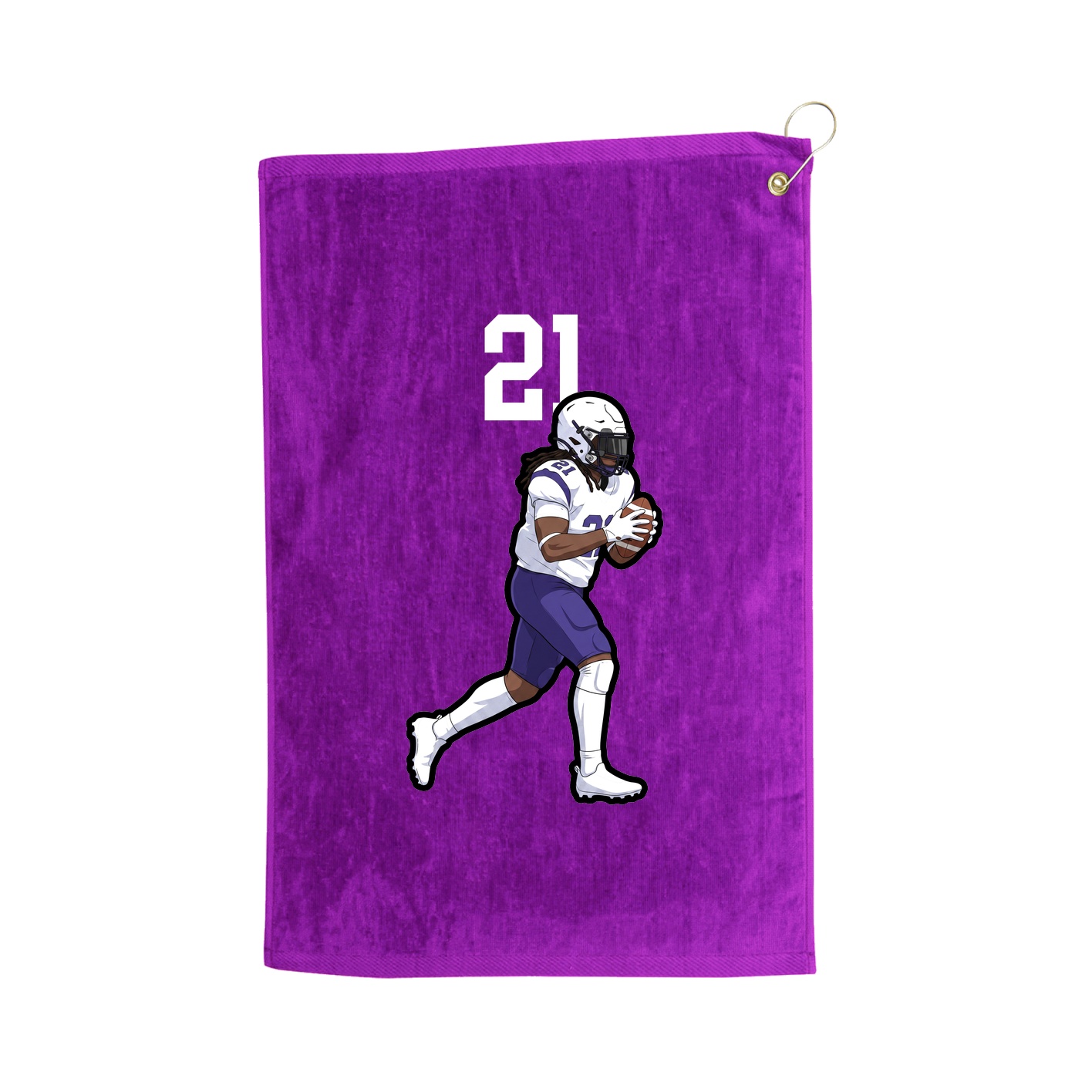 Golf Towel — Number Top in Purple