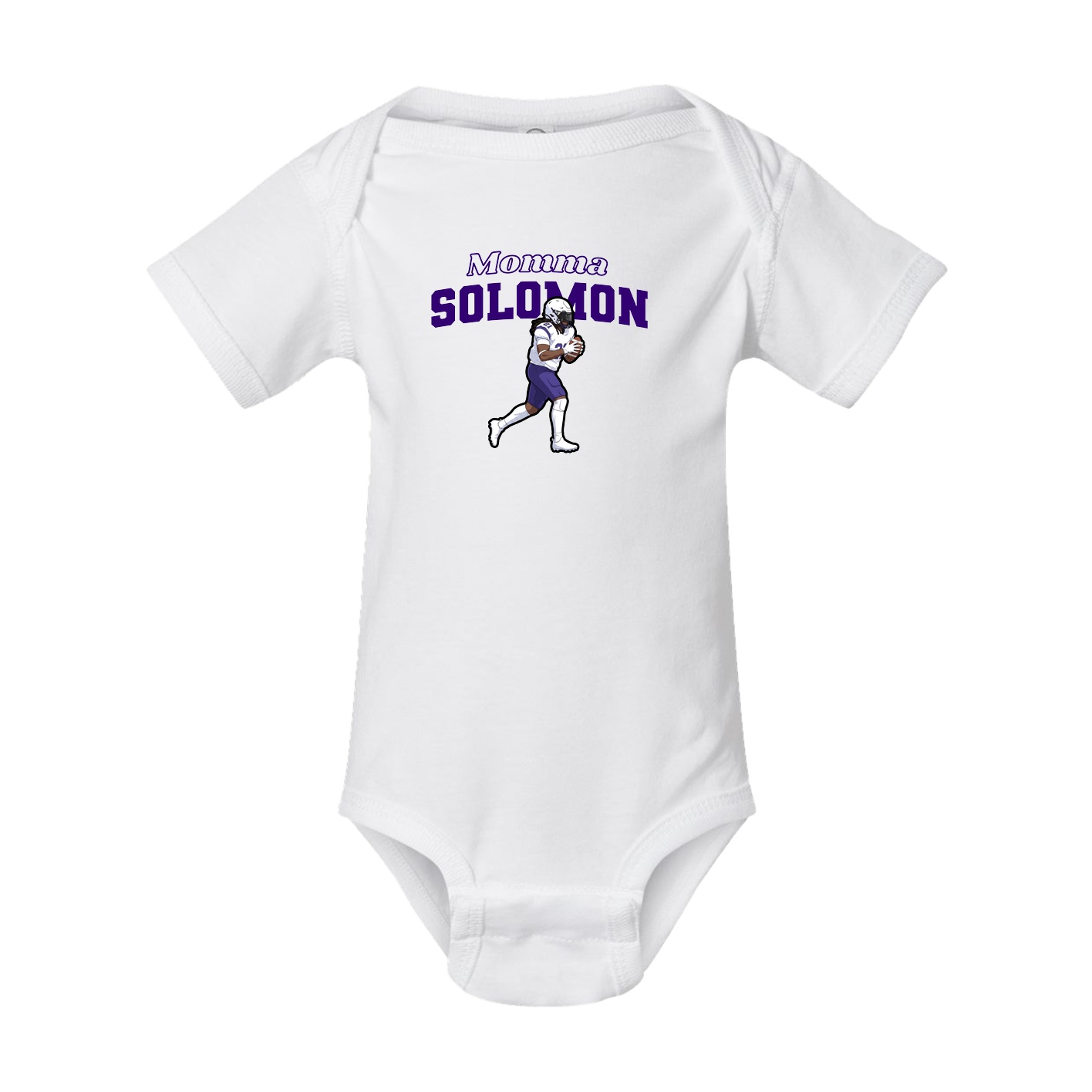 Baby Onesie — Mothers Day Block in White