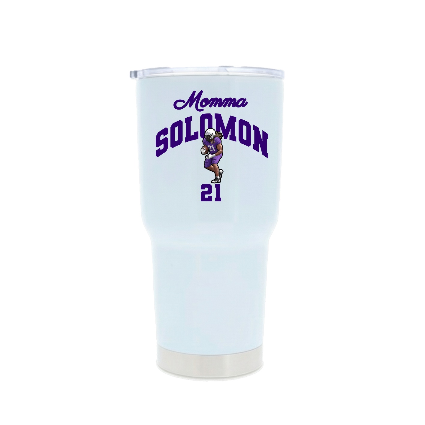 30oz Stainless Steel Tumbler — Mothers Day Arch in White