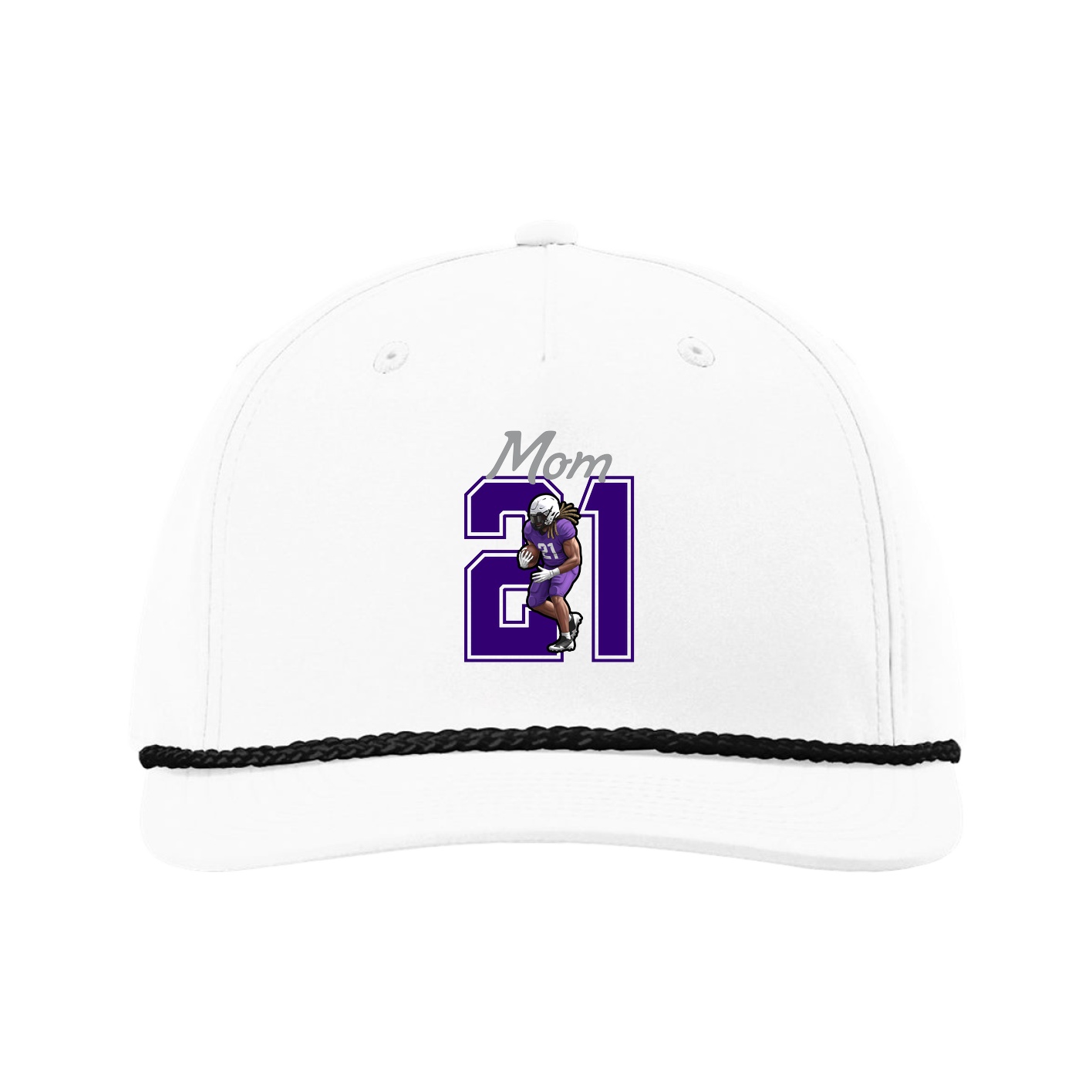 Five-Panel Classic Rope Cap — Mothers Day Shirsey in White
