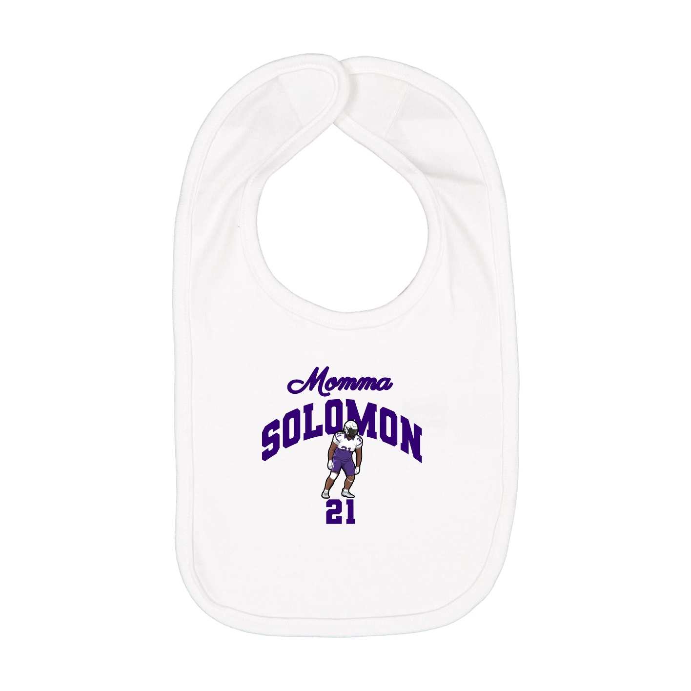 Infant Bib — Mothers Day Arch in White