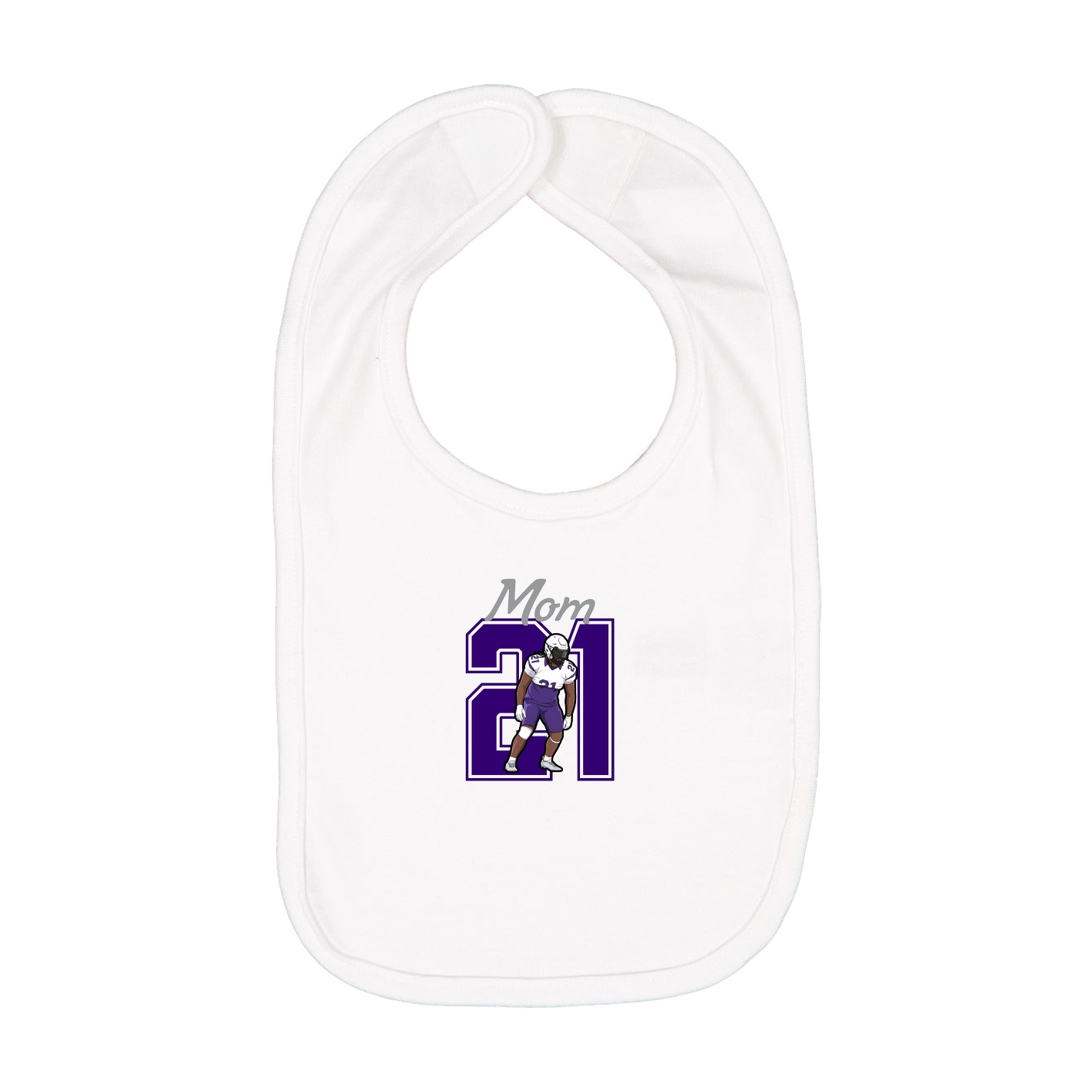 Infant Bib — Mothers Day Shirsey in White