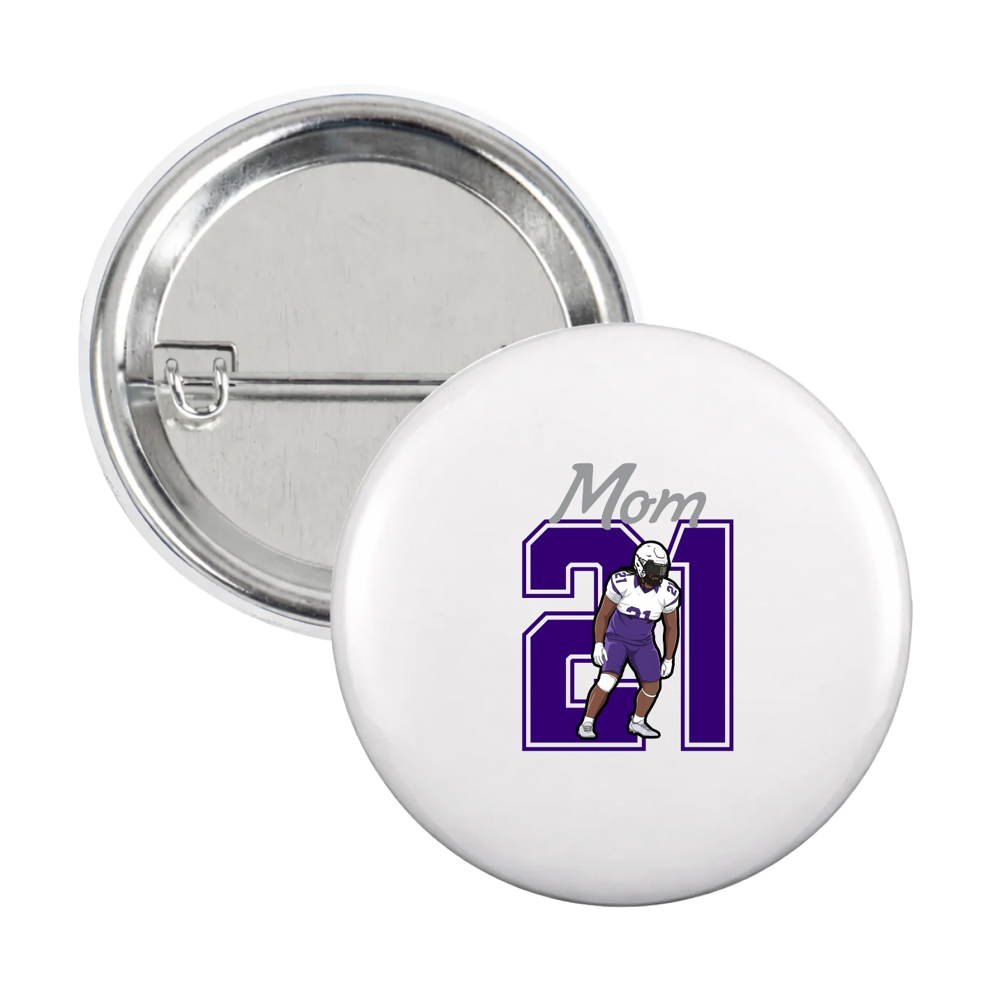 Game Day Button — Mothers Day Shirsey in White