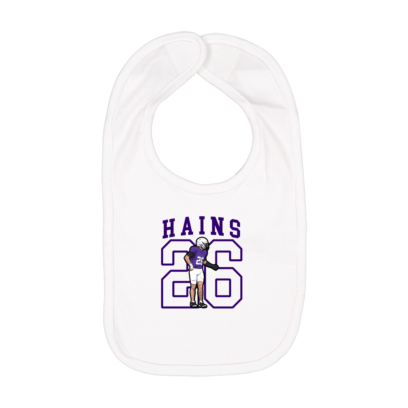 Infant Bib — Shirsey in White