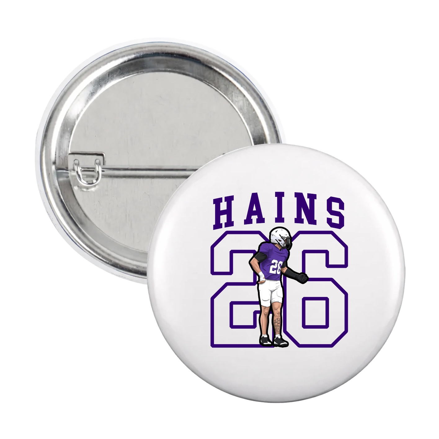 Game Day Button — Shirsey in White