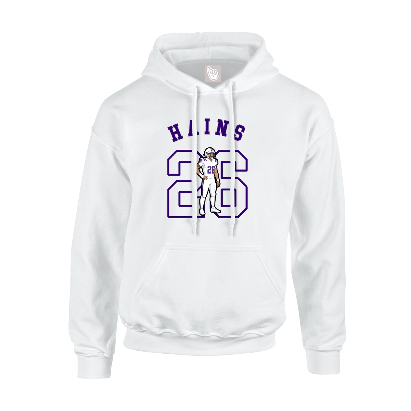 Youth Hoodie — Shirsey Arch in White