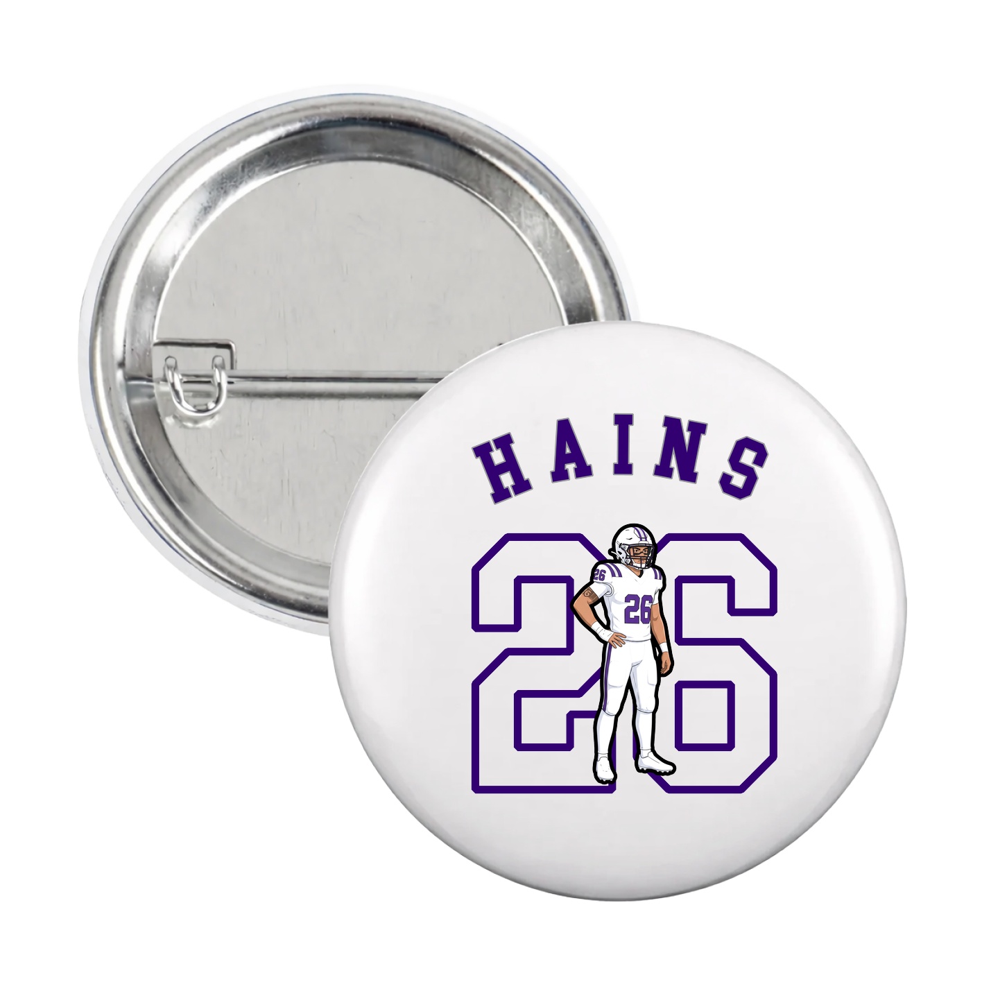 Game Day Button — Shirsey Arch in White