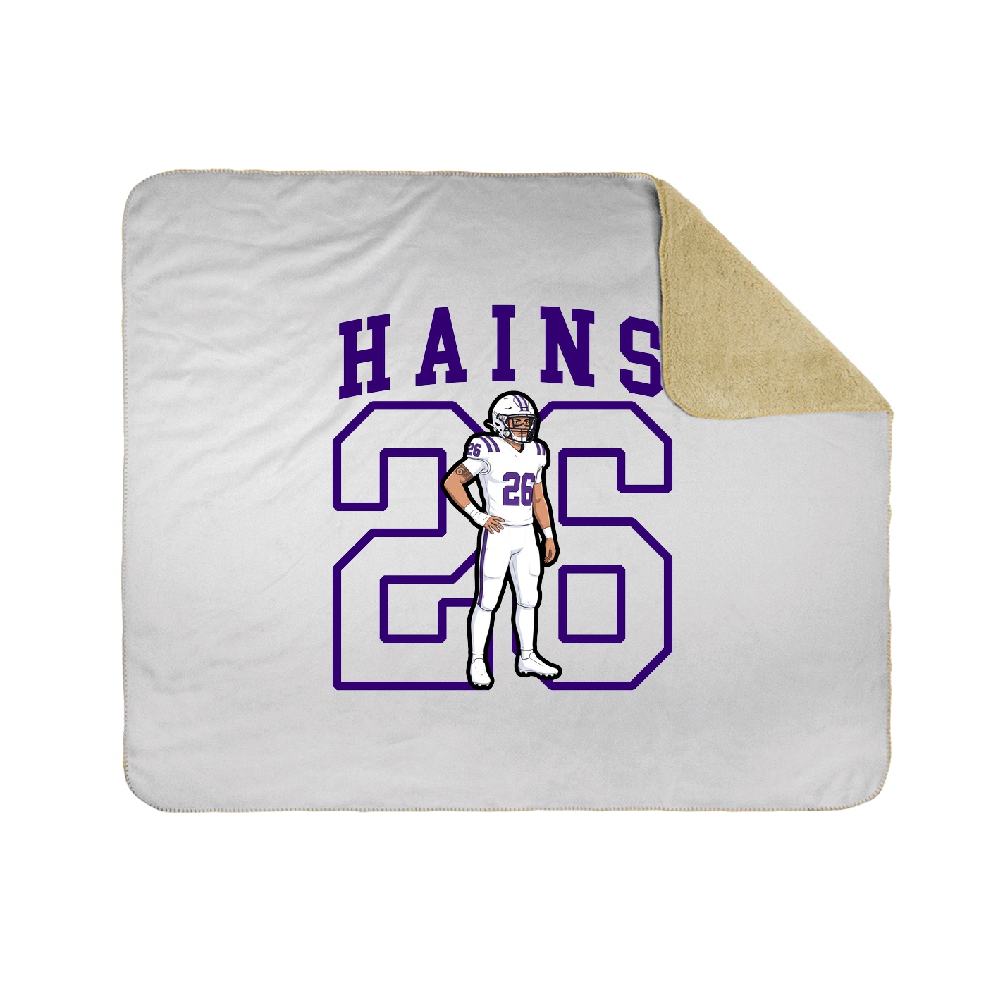 Throw Blanket — Shirsey in White