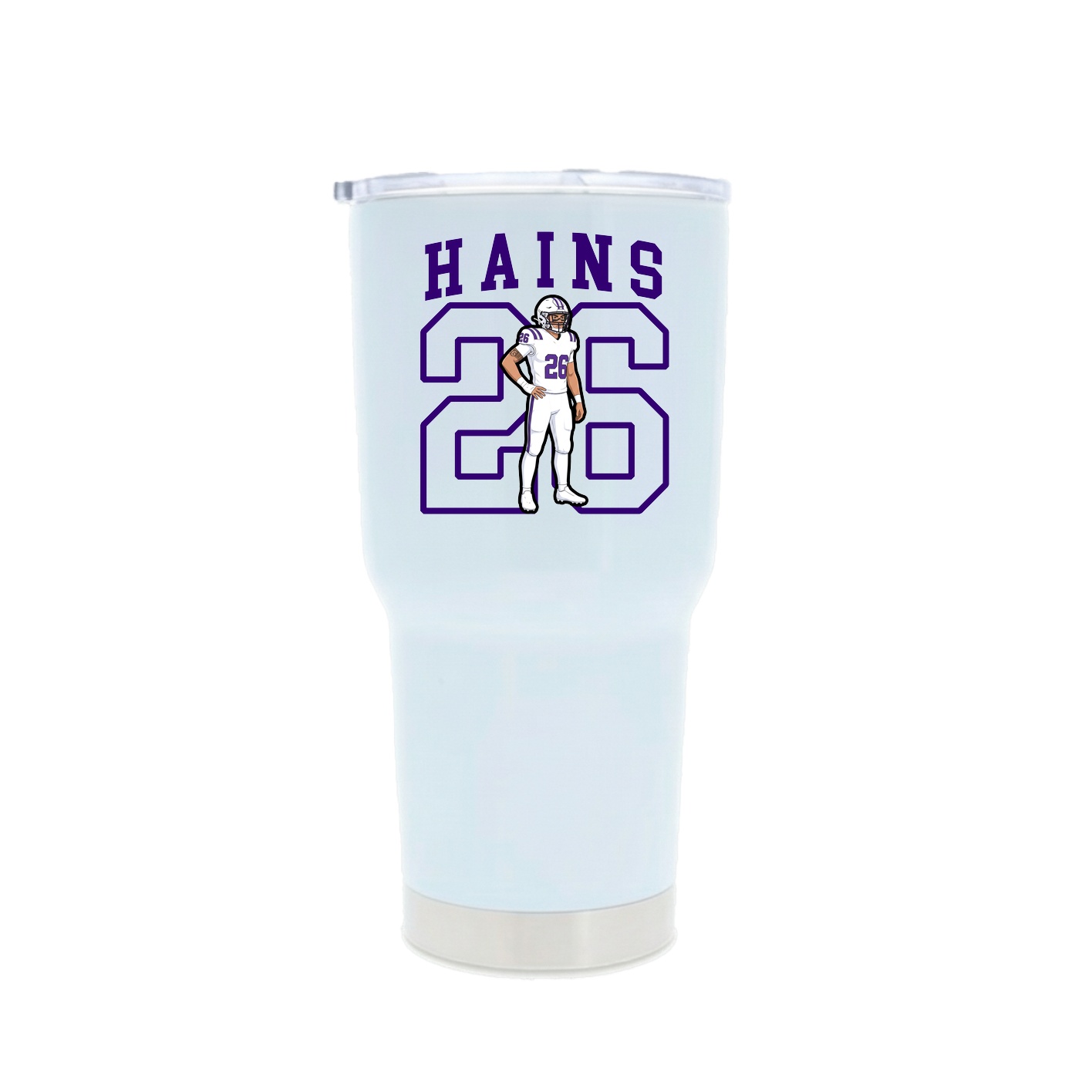 30oz Stainless Steel Tumbler — Shirsey in White