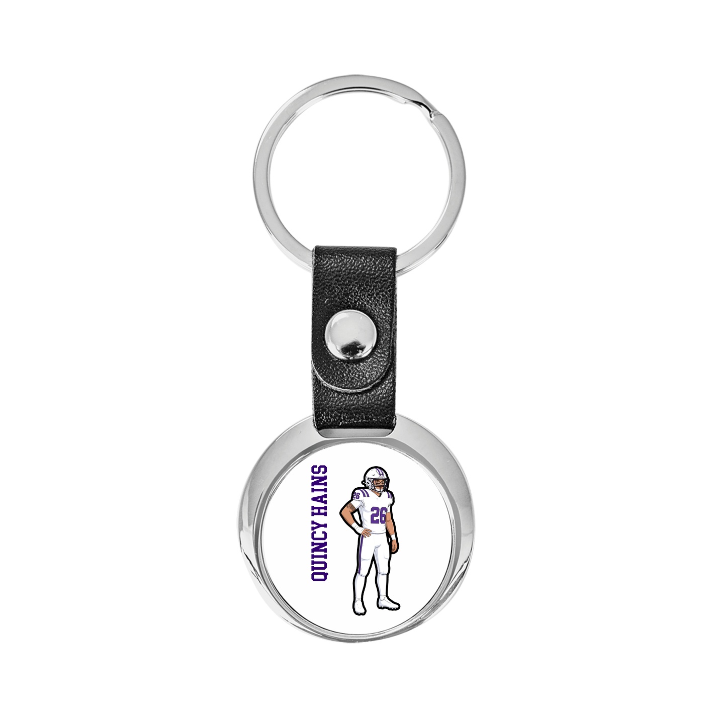 Key Chain — Name Vertical in Classic